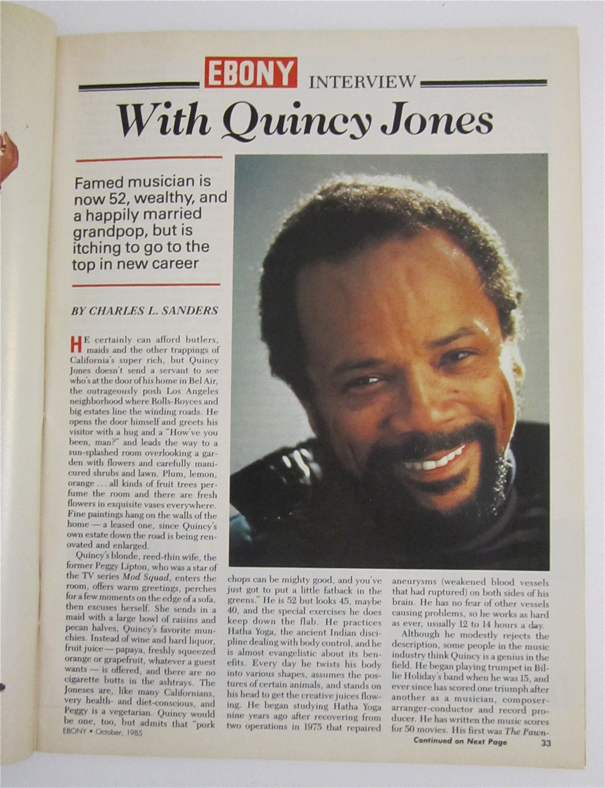 Ebony Magazine October 1985 Gladys Knight & Flip Wilson