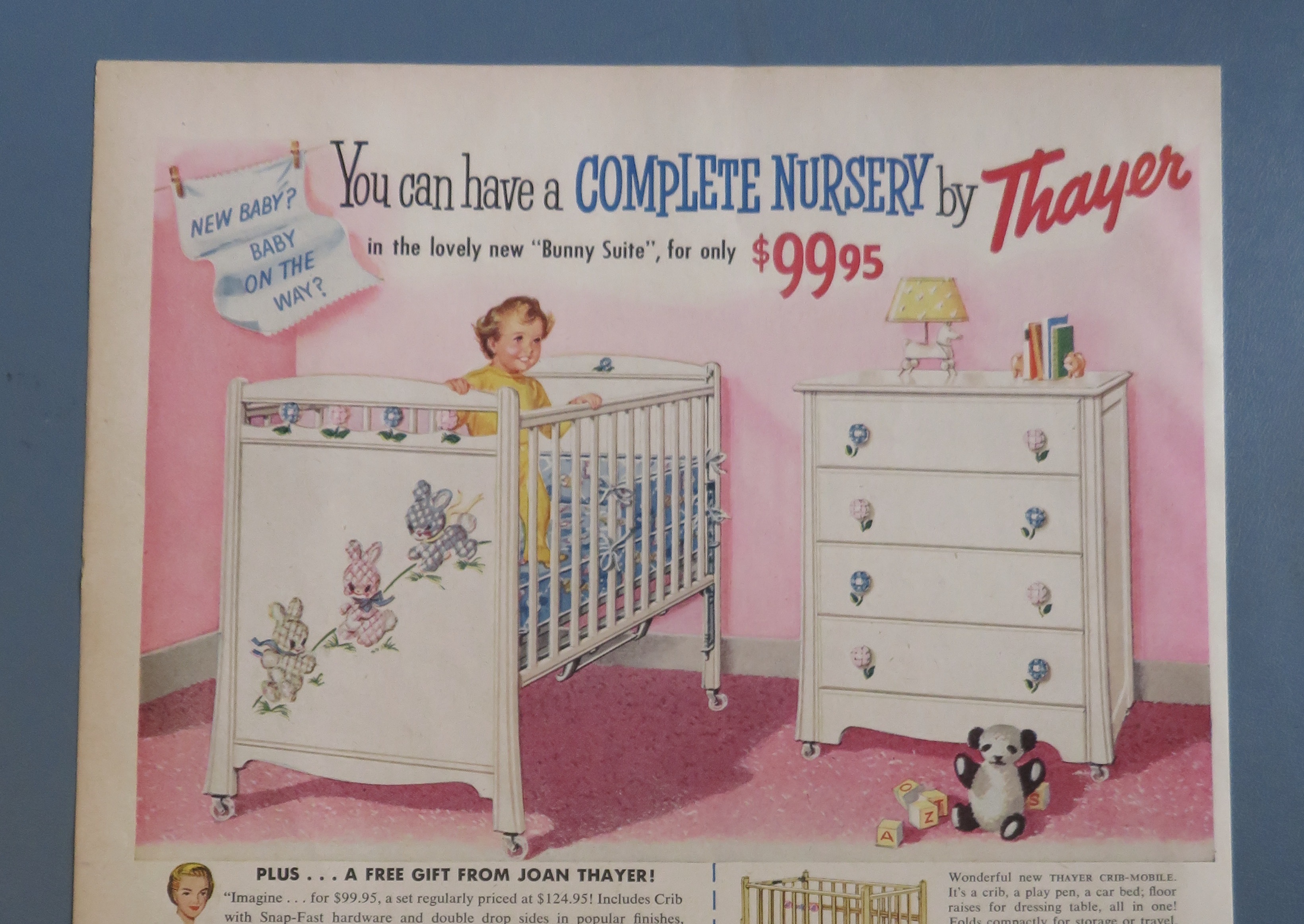 1956 Thayer Furniture with Complete Baby Nursery