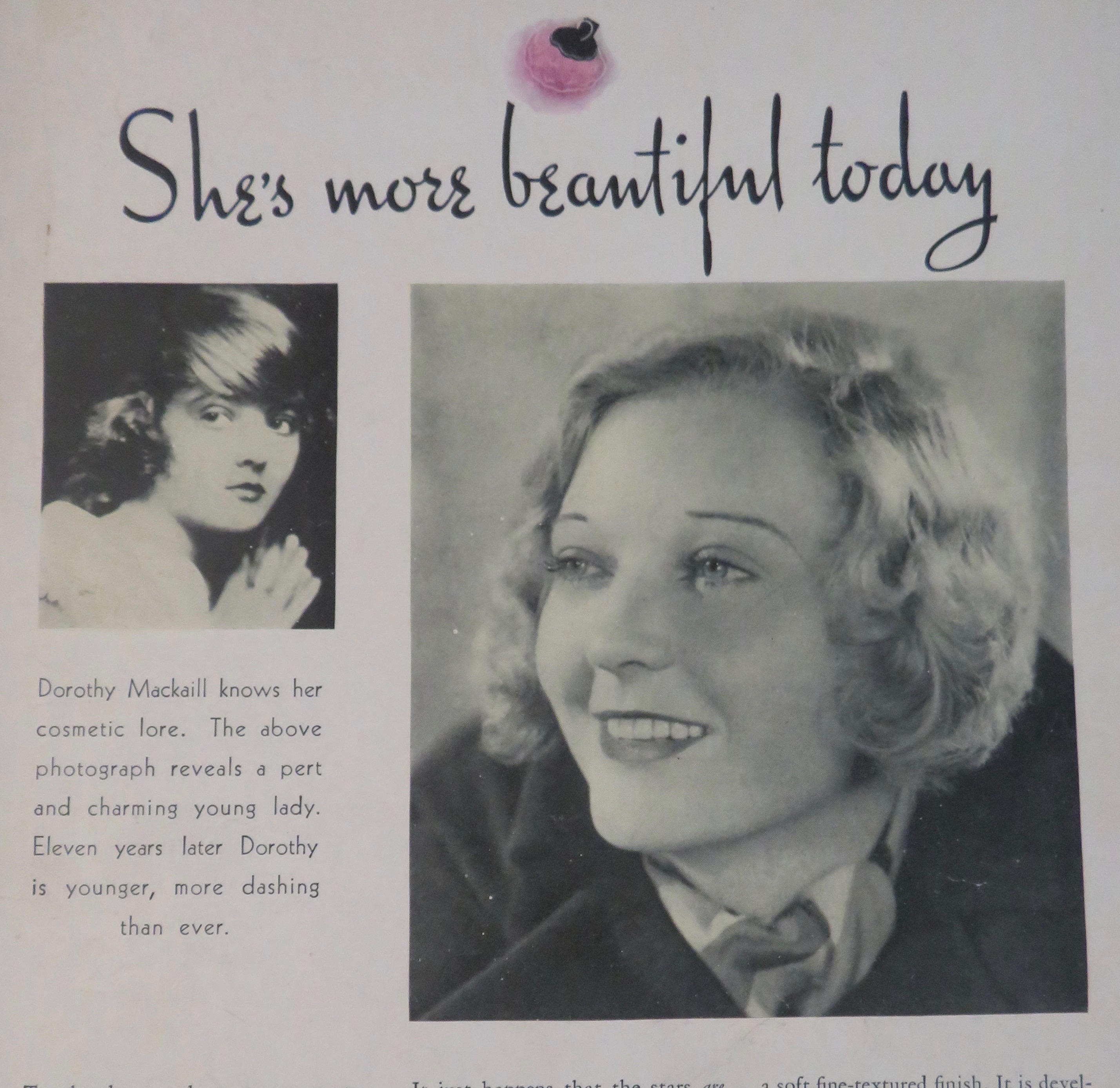 1932 Pompeian Beauty Powder with Dorothy Mackaill