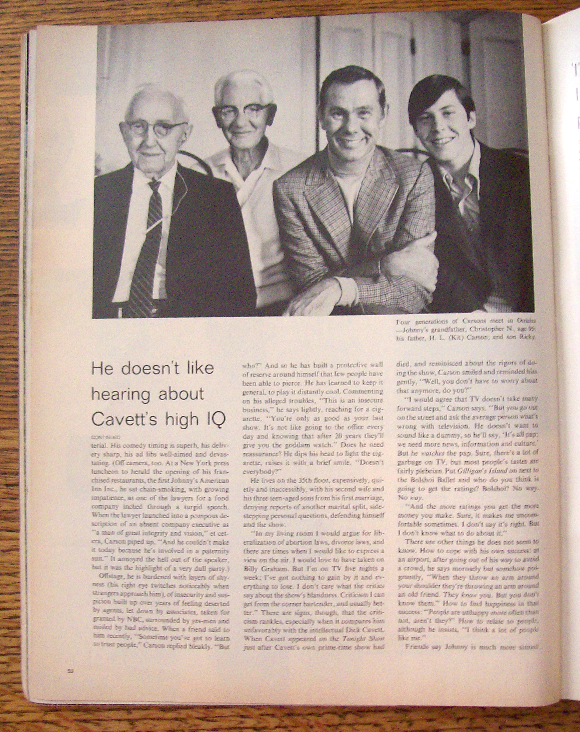 Life Magazine-January 23,1970-Johnny Carson