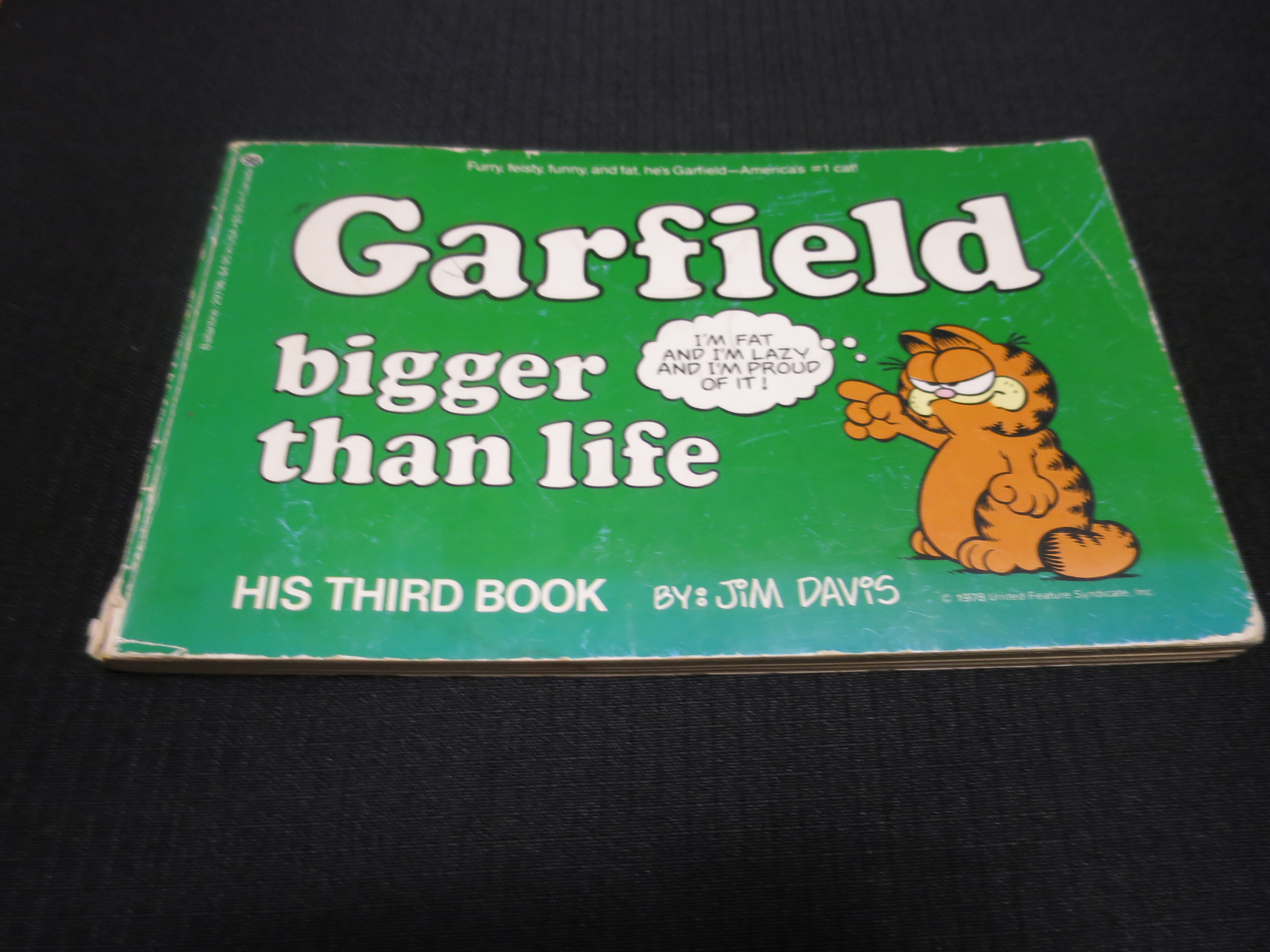 Garfield Bigger than Life Book by Jim Davis 1978