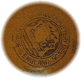 English Devon Ware Pottery Motto Mug