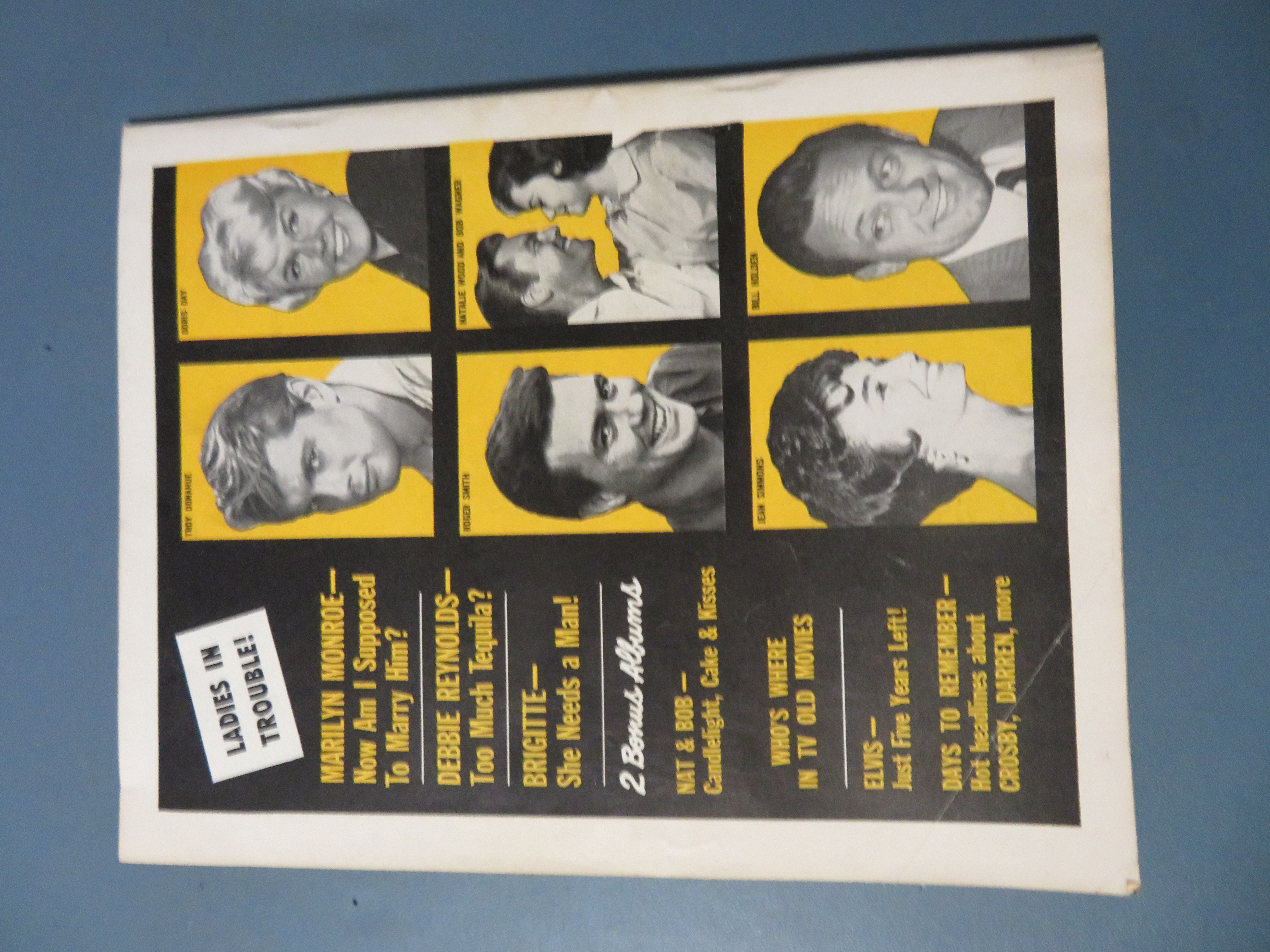 Movie Life Year Book Magazine 1961 Hottest Newcomers