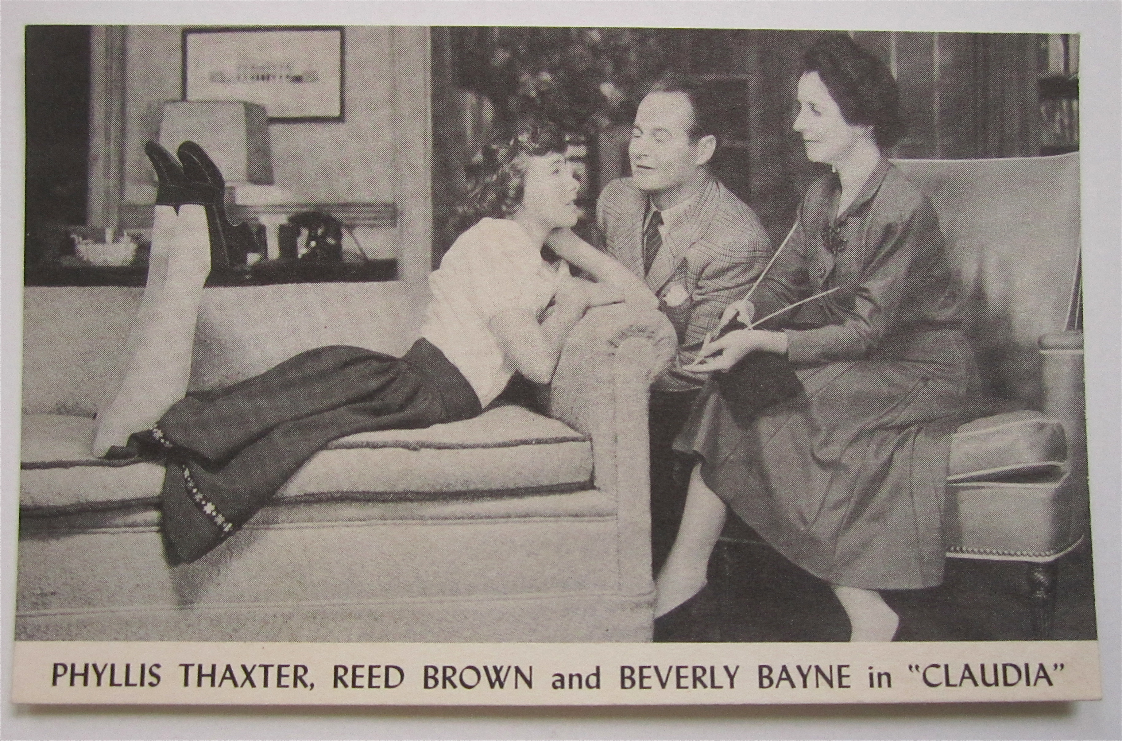 Phyllis Thaxter, Reed Brown & Beverly Bayne Postcard