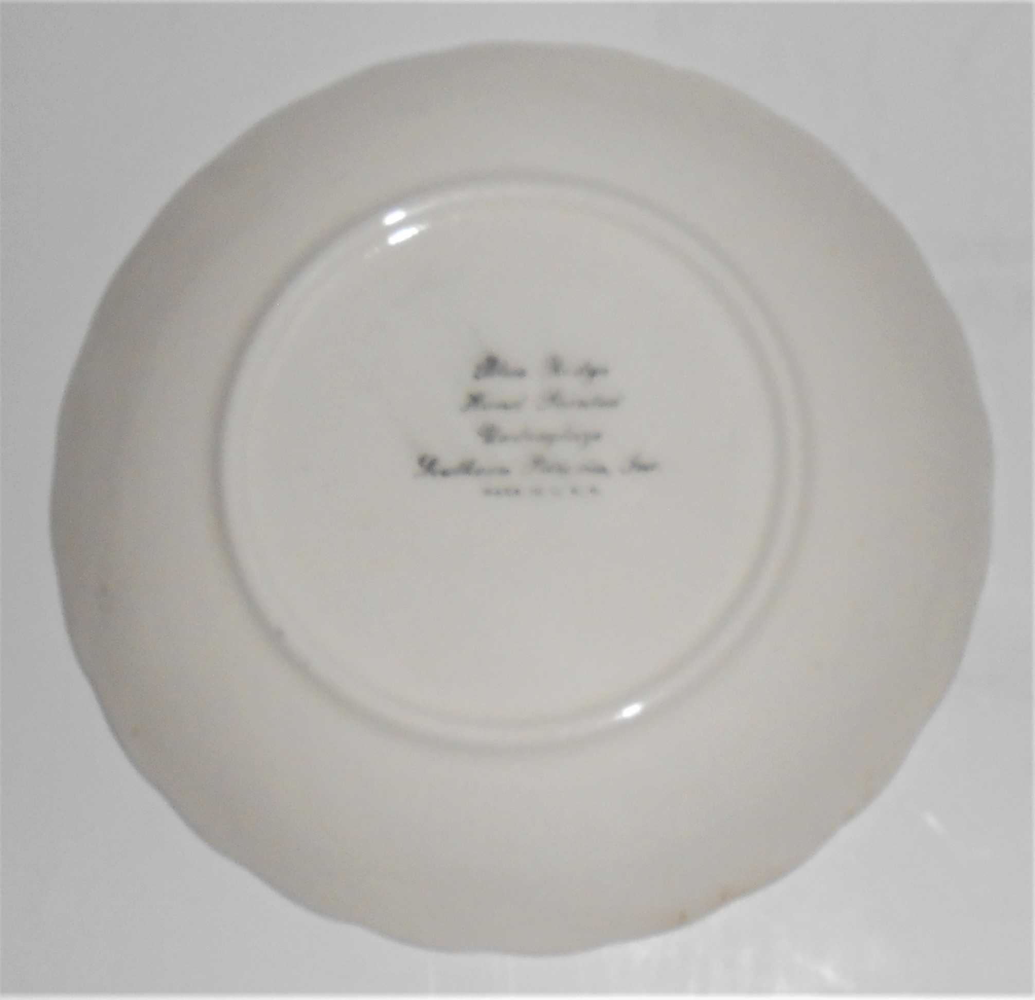 Blue Ridge Pottery Barbara Blue Salad Plate