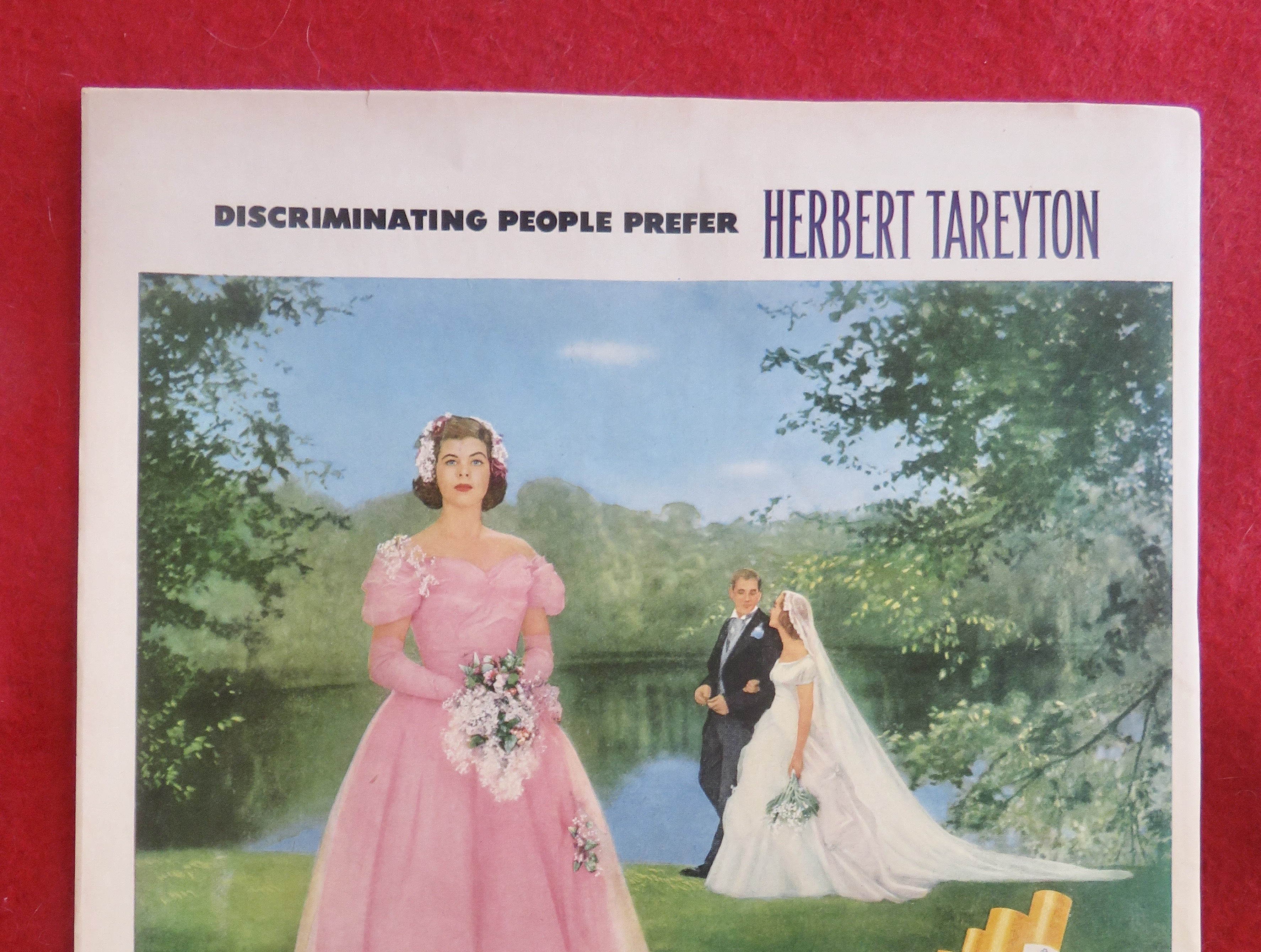 1951 Tareyton Cigarettes with a Bridesmaid