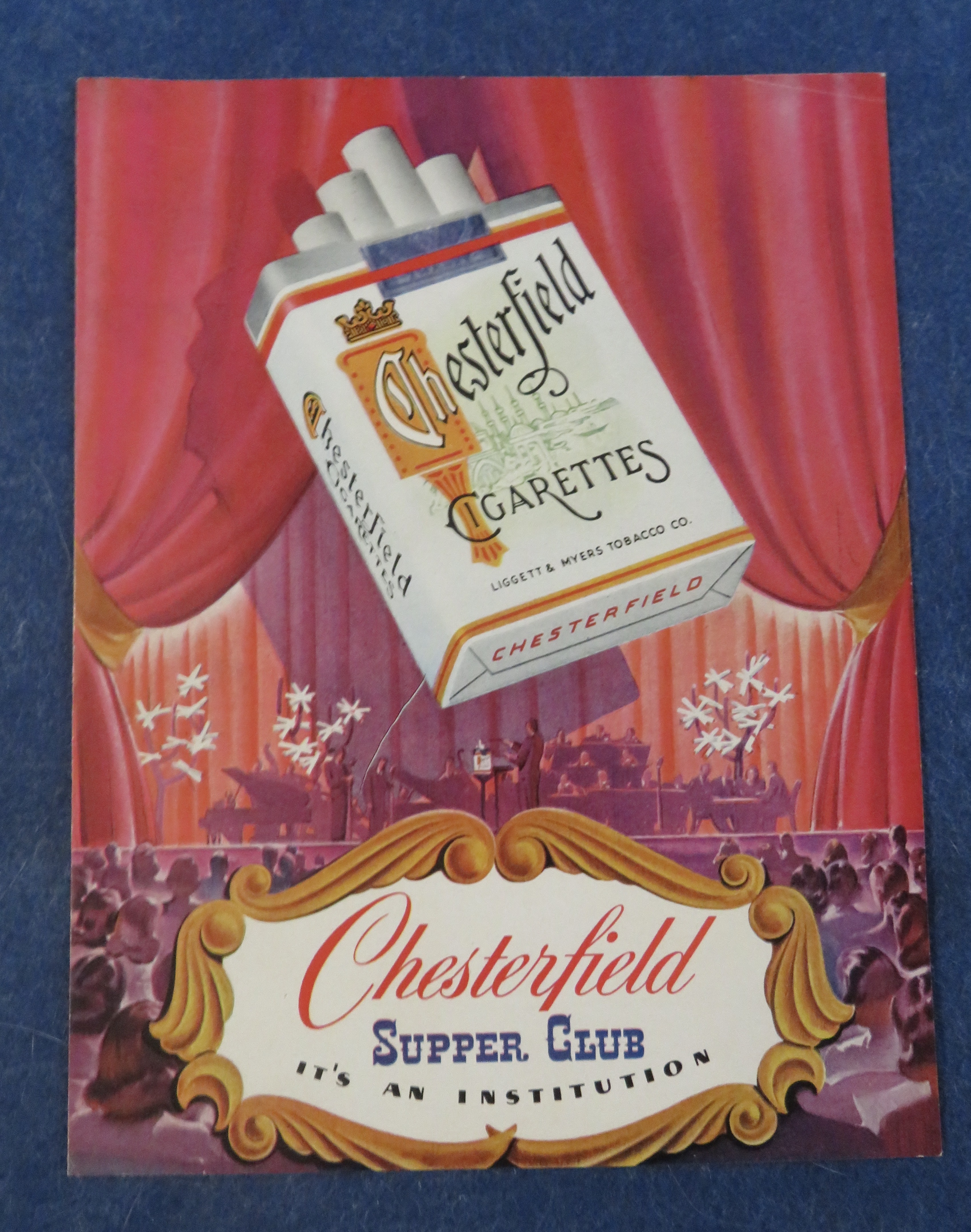 1940's Chesterfield Cigarettes with the Supper Club
