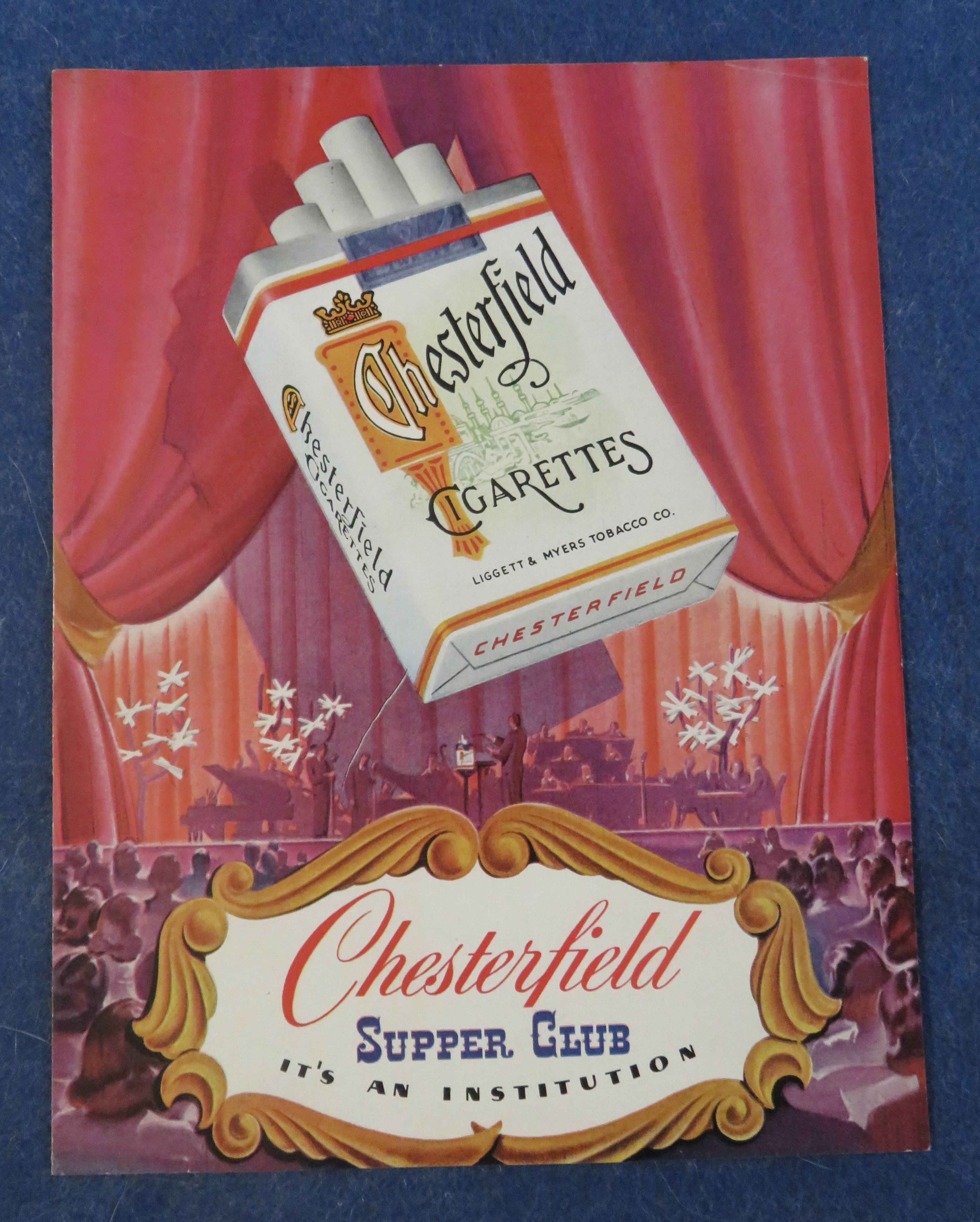 1940's Chesterfield Cigarettes with the Supper Club