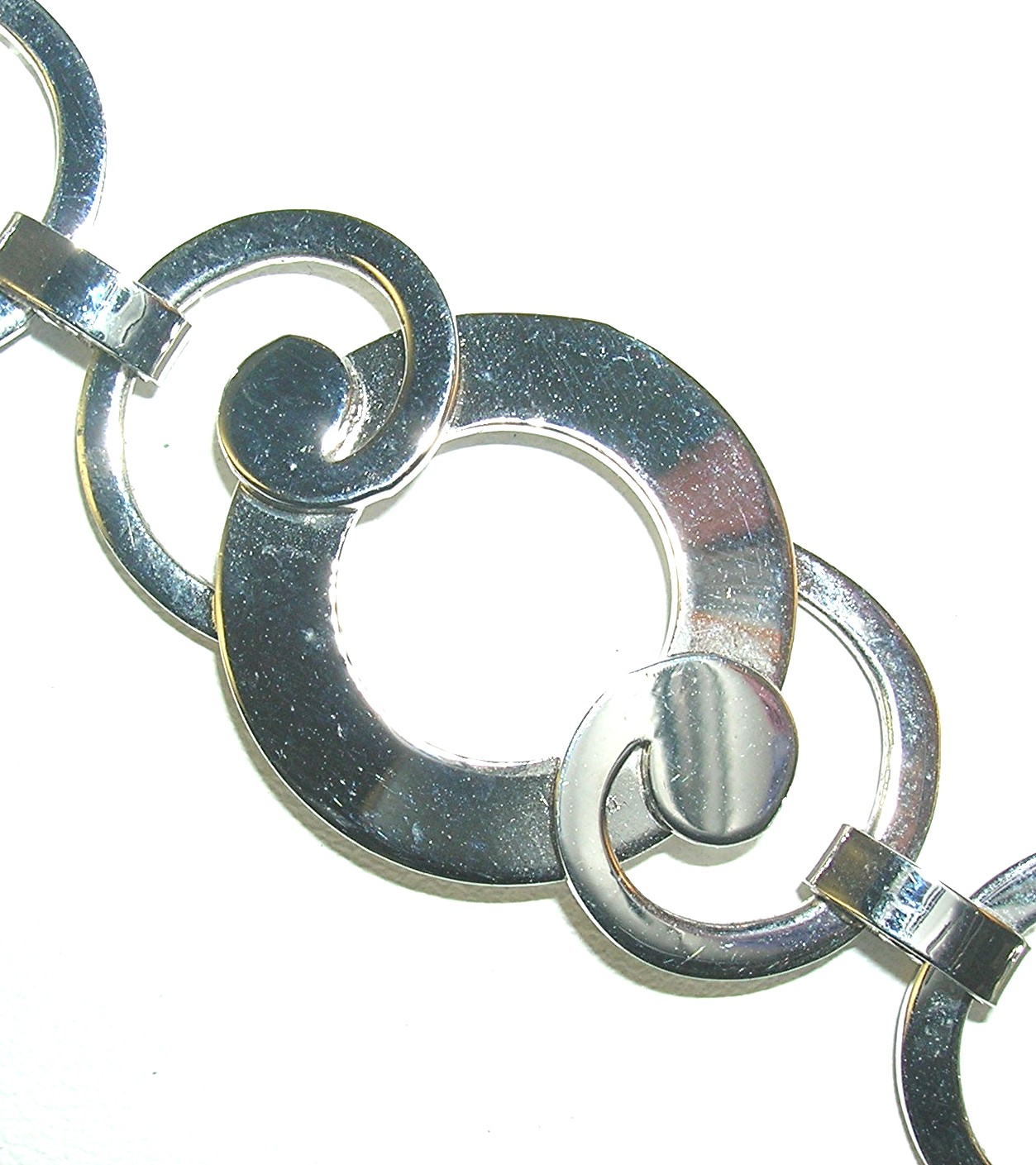 Danecraft Sterling Silver Links Necklace 15 1/2 inch