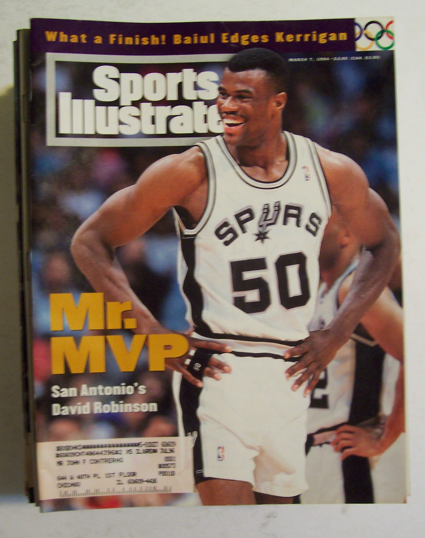 Sports Illustrated Magazine-Mar 7, 1994-David Robinson