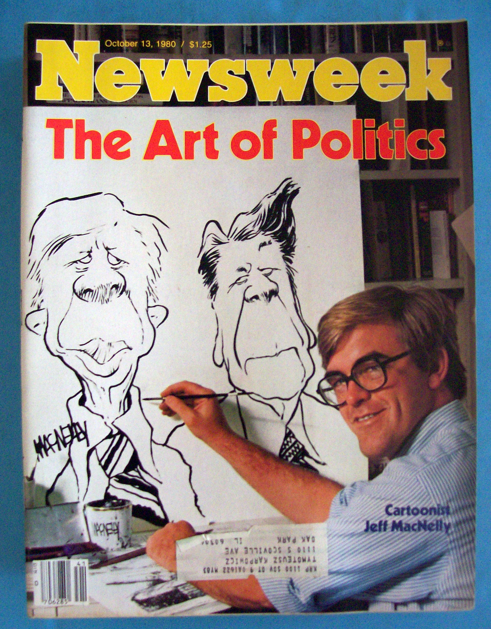 Newsweek Magazine - October 13, 1980 - Jeff MacNelly