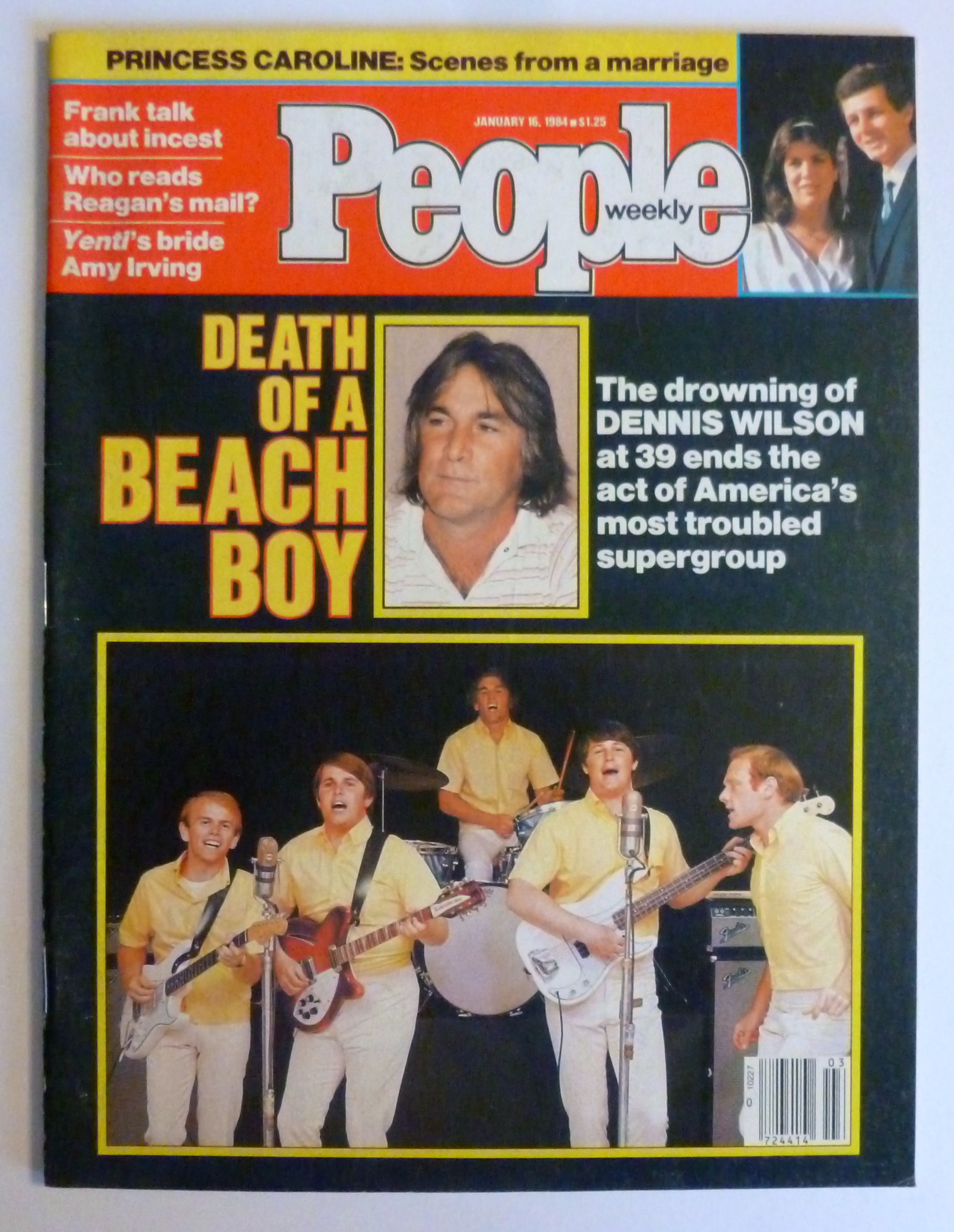 People Magazine January 16, 1984 Death Of A Beach Boy
