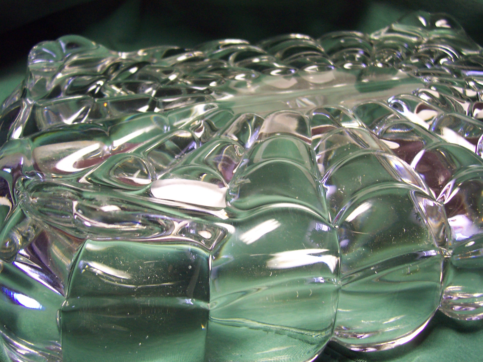 Cambridge Glass Cascade Footed Divided Dish