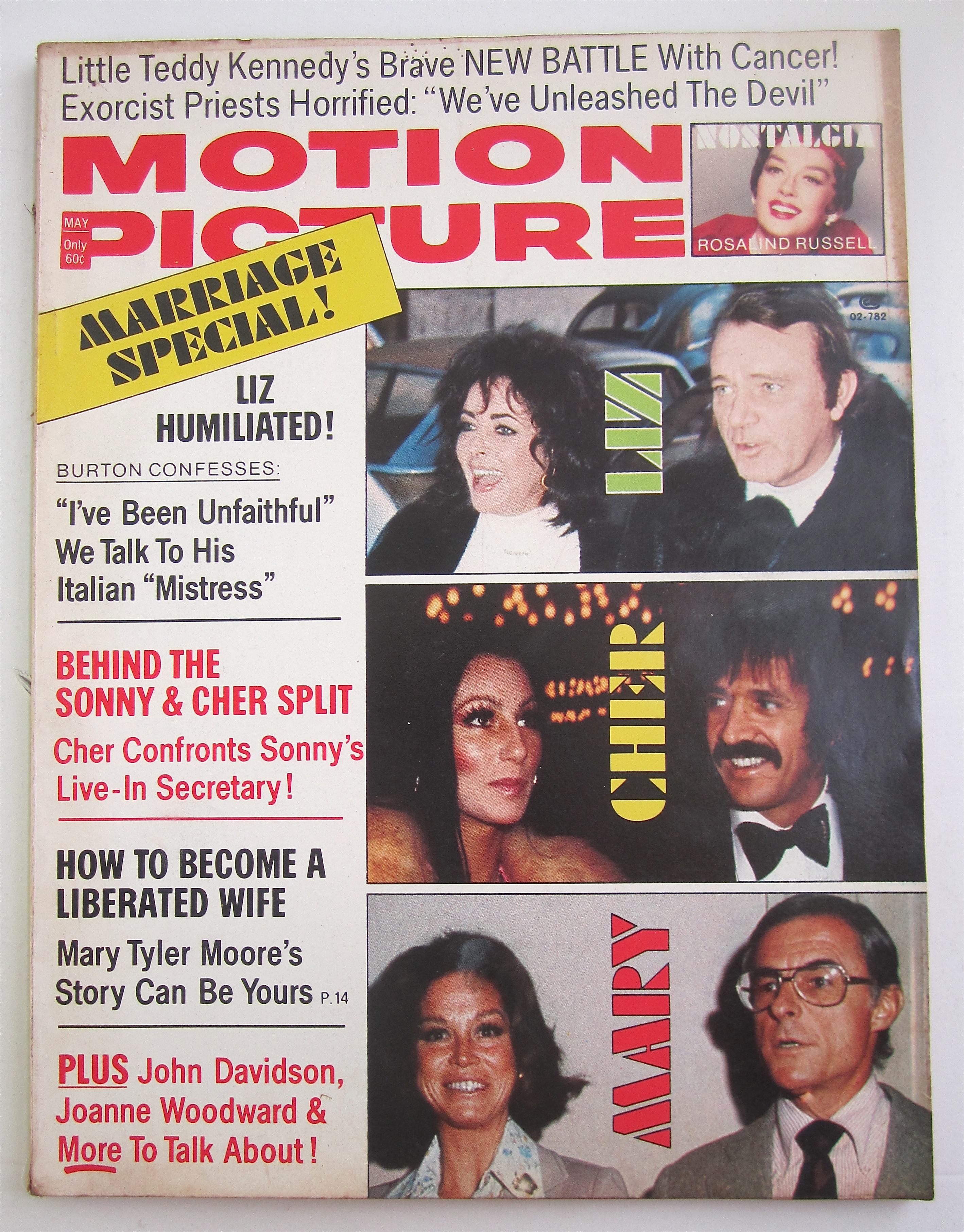 Motion Picture Magazine May 1974 Liz, Cher & Mary