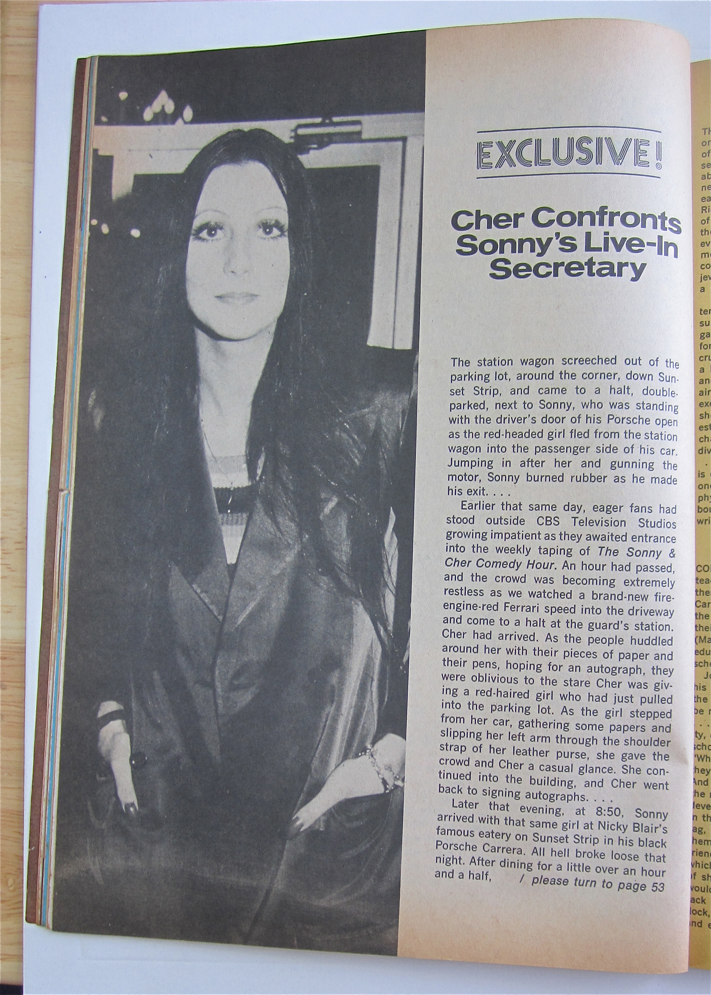 Motion Picture Magazine May 1974 Liz, Cher & Mary