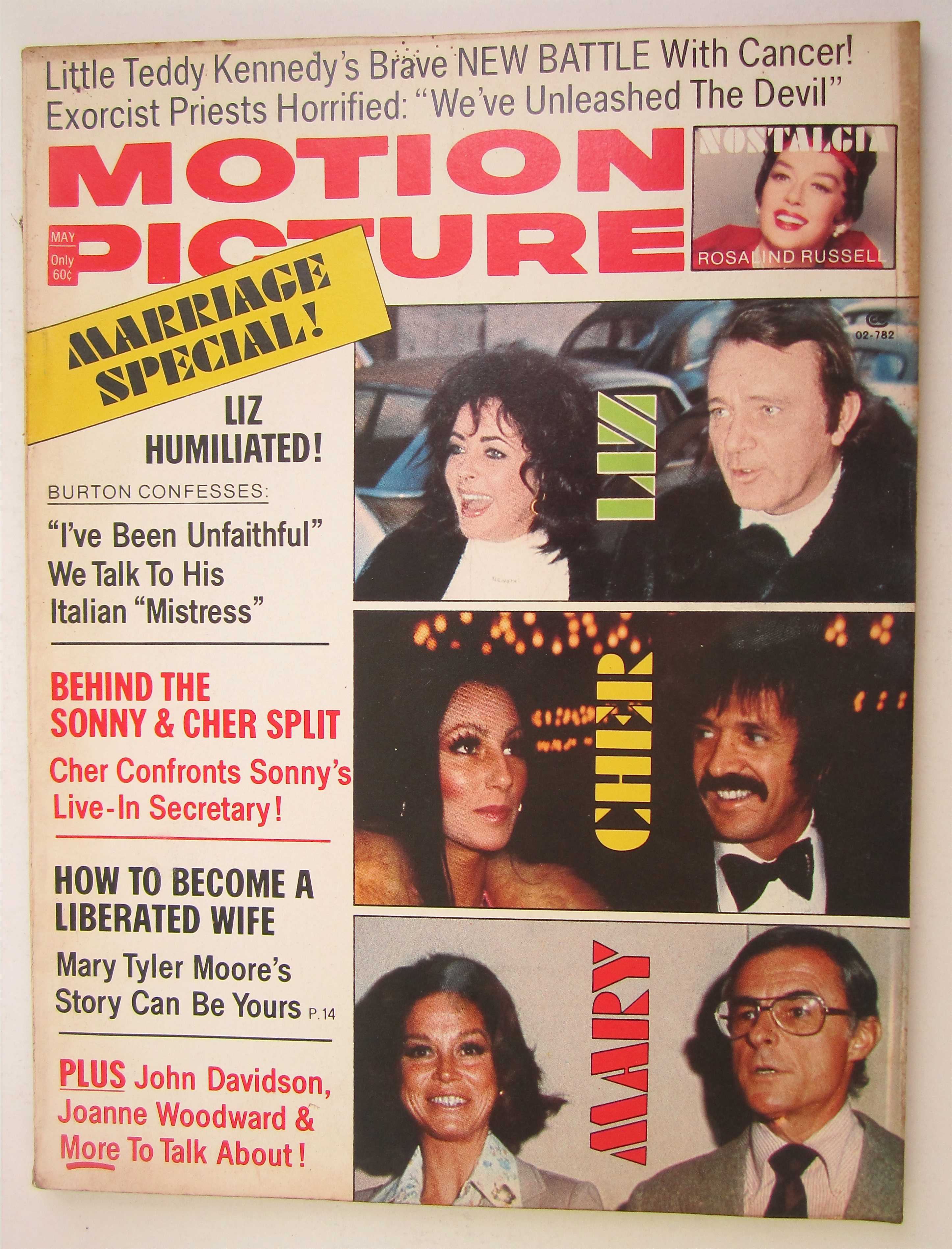 Motion Picture Magazine May 1974 Liz, Cher & Mary