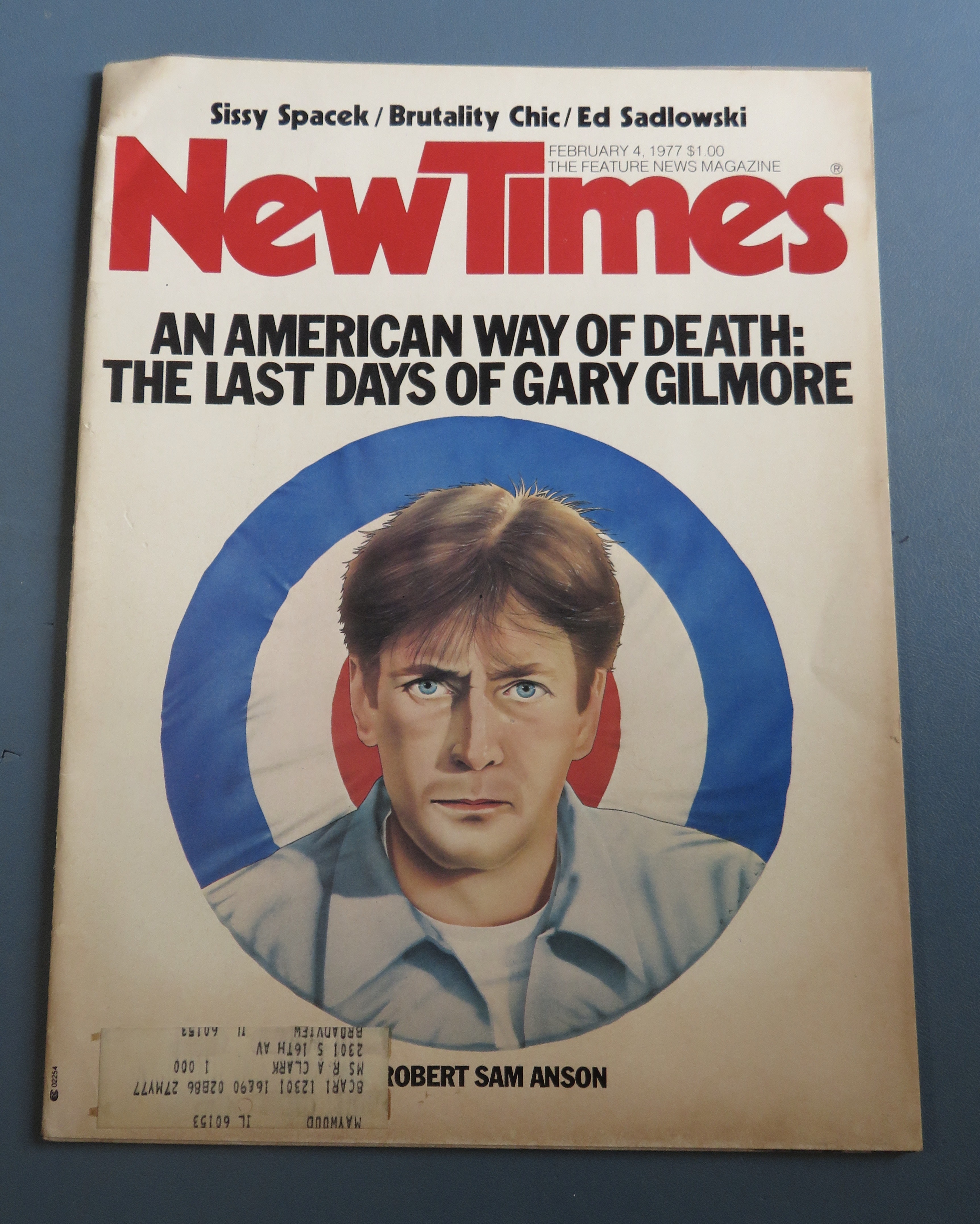 New Times Magazine February 4, 1977 Gary Gilmore