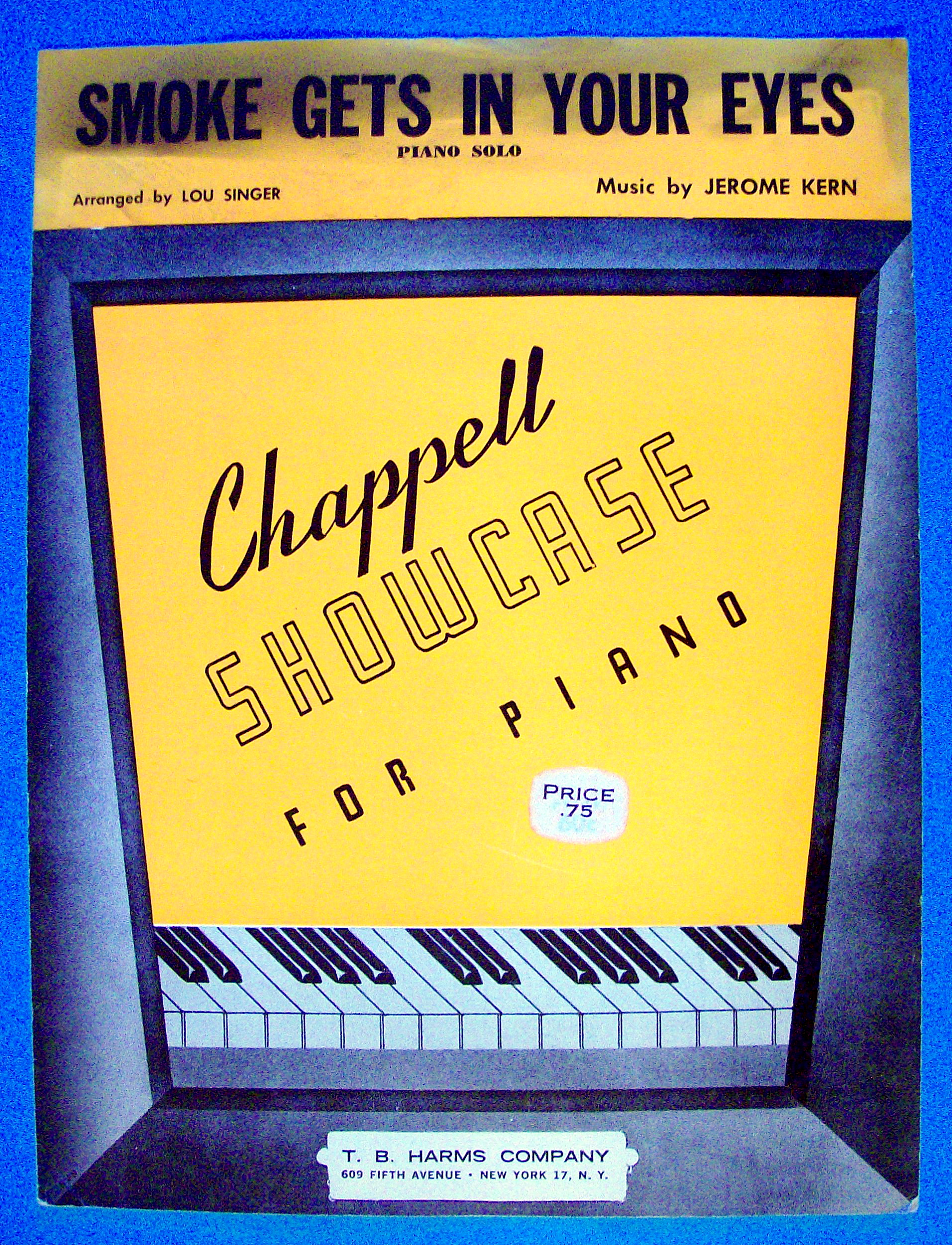 Sheet Music For 1949 Smoke Gets In Your Eyes