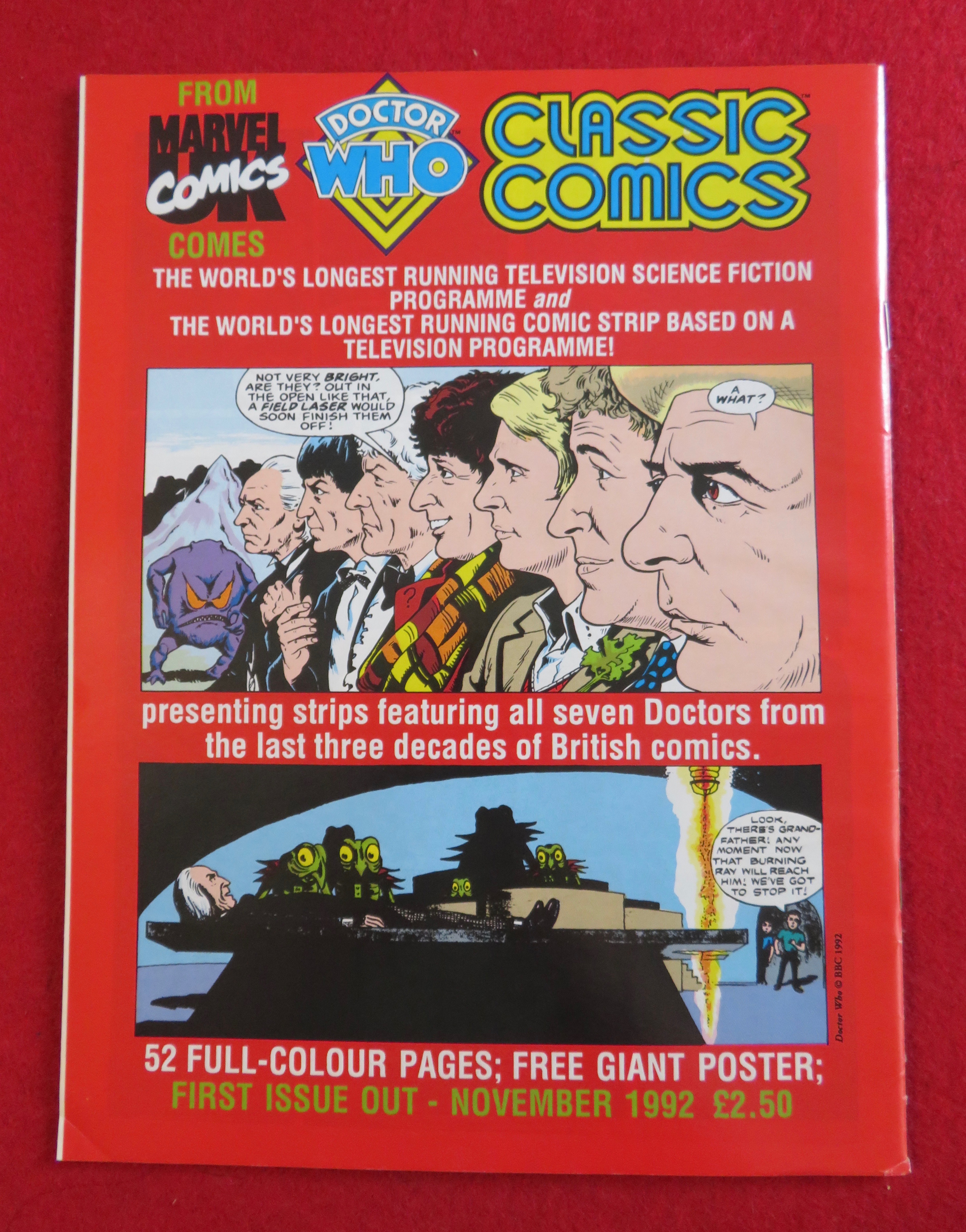 Doctor (Dr) Who Magazine November 25, 1992