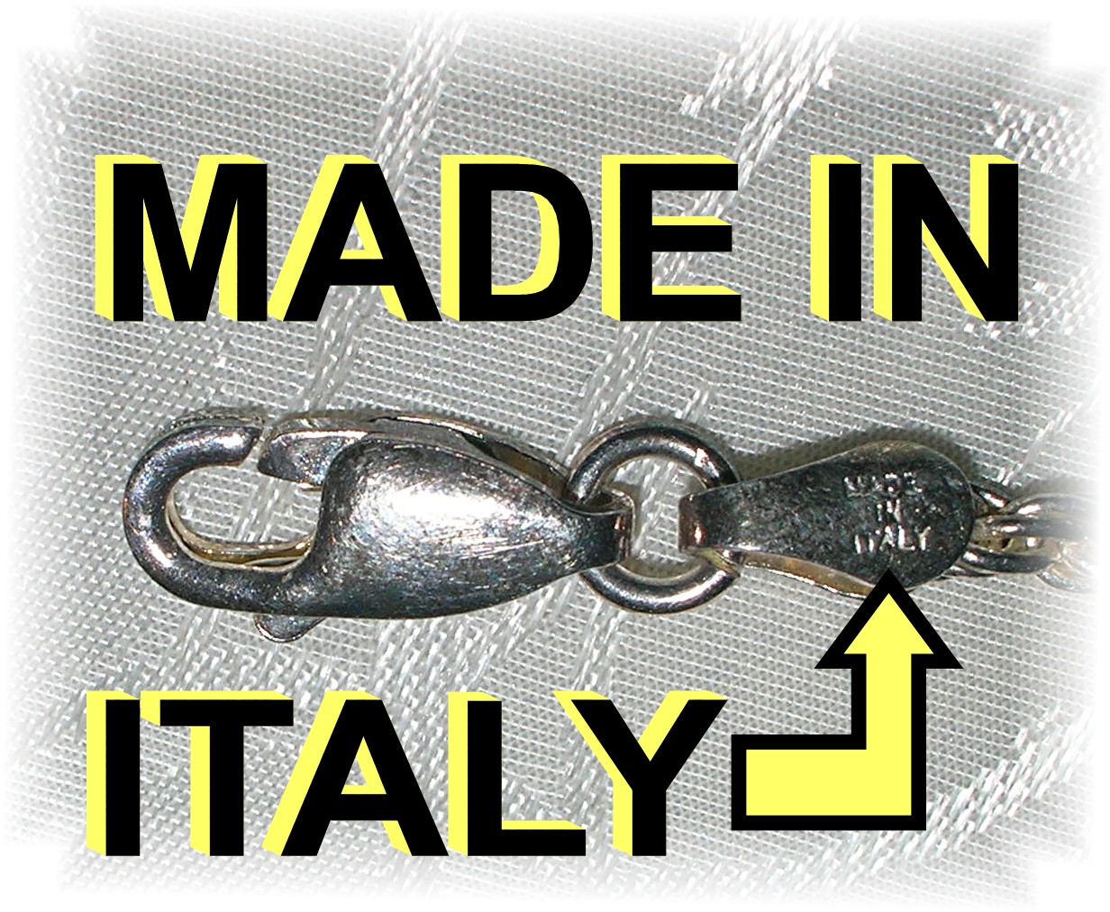 Necklace Sterling Silver Rope Italy