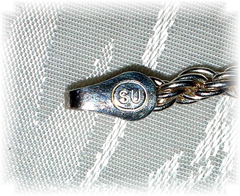 Necklace Sterling Silver Rope Italy