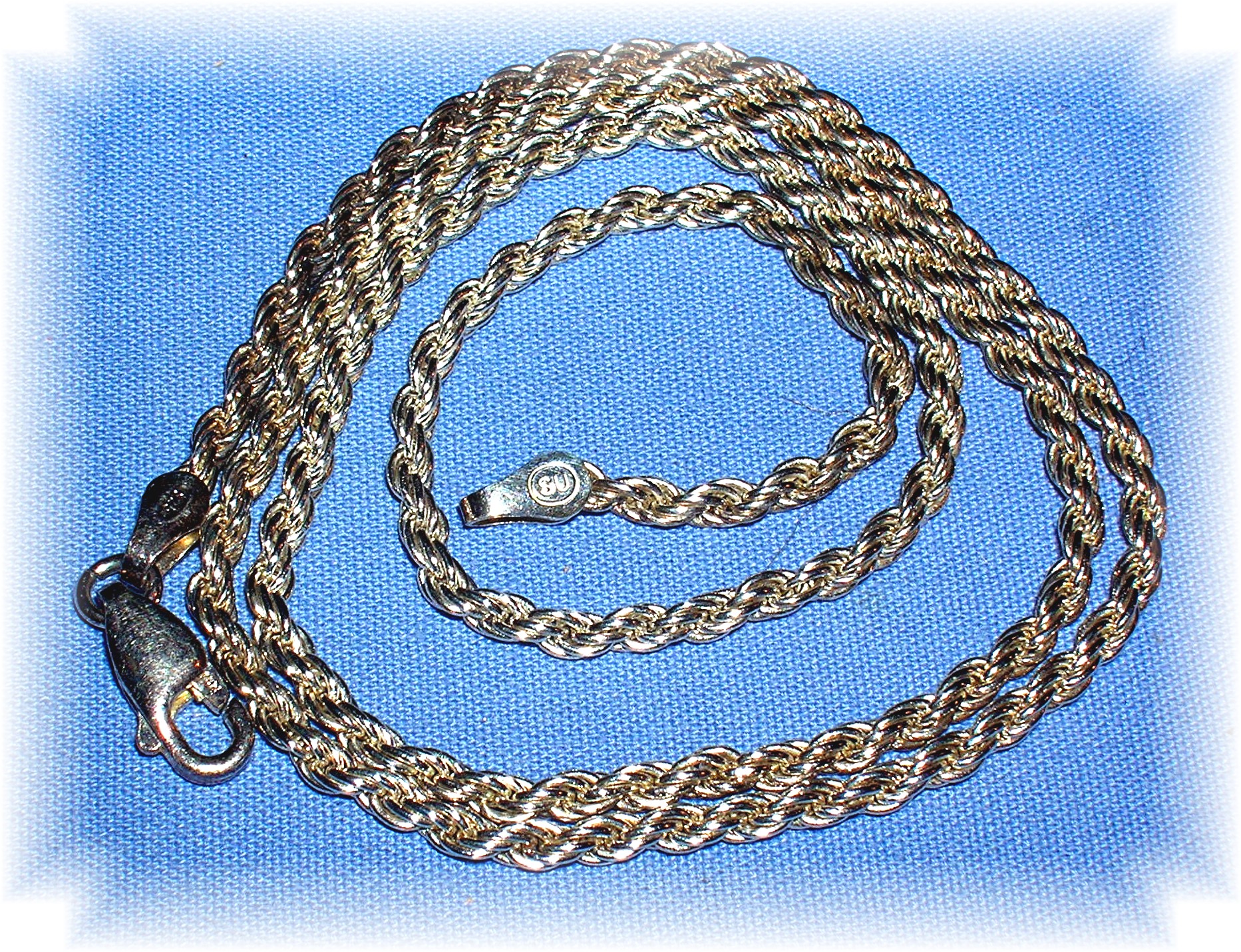 Necklace Sterling Silver Rope Italy