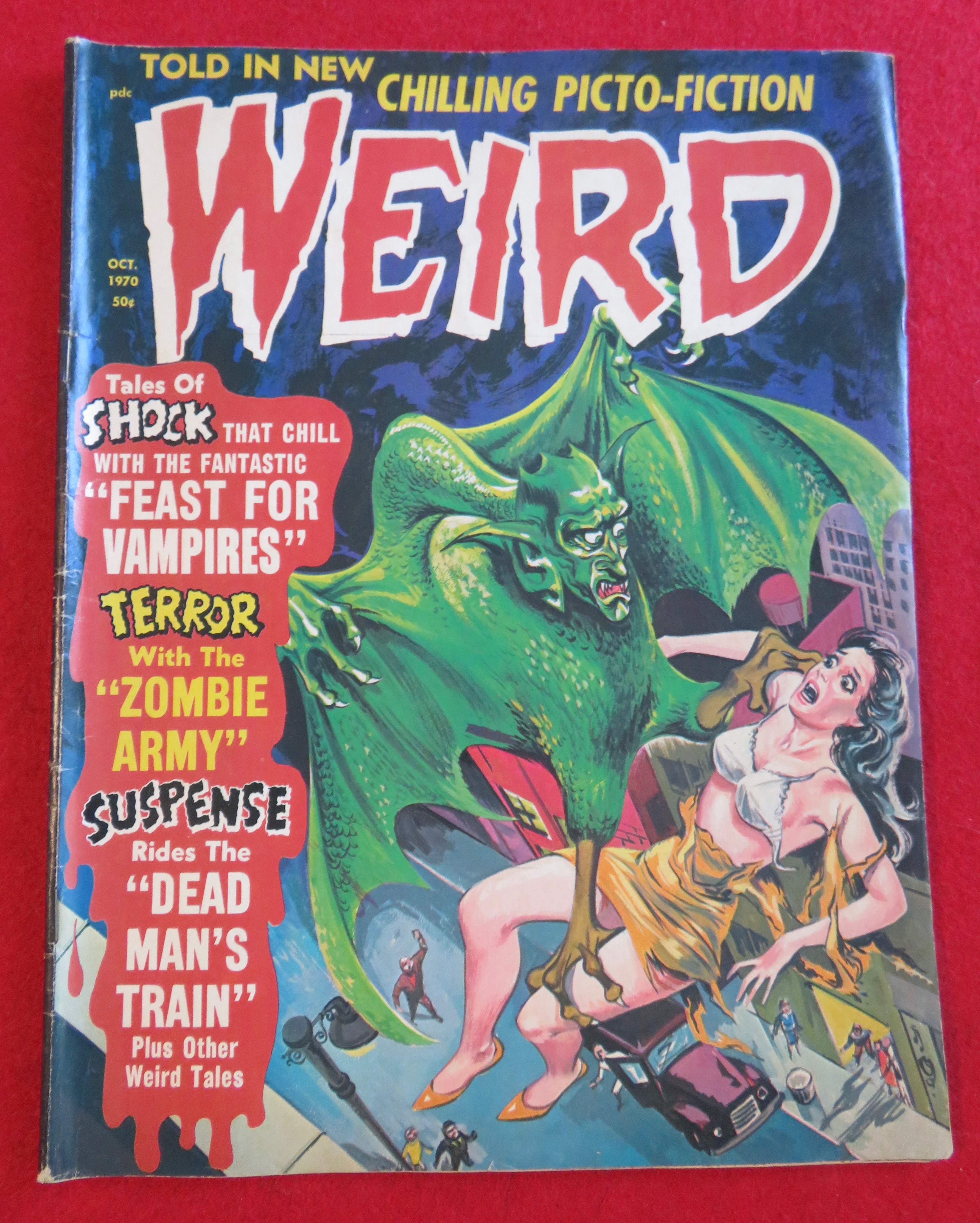 Weird Magazine October 1970 Dead Man's Train