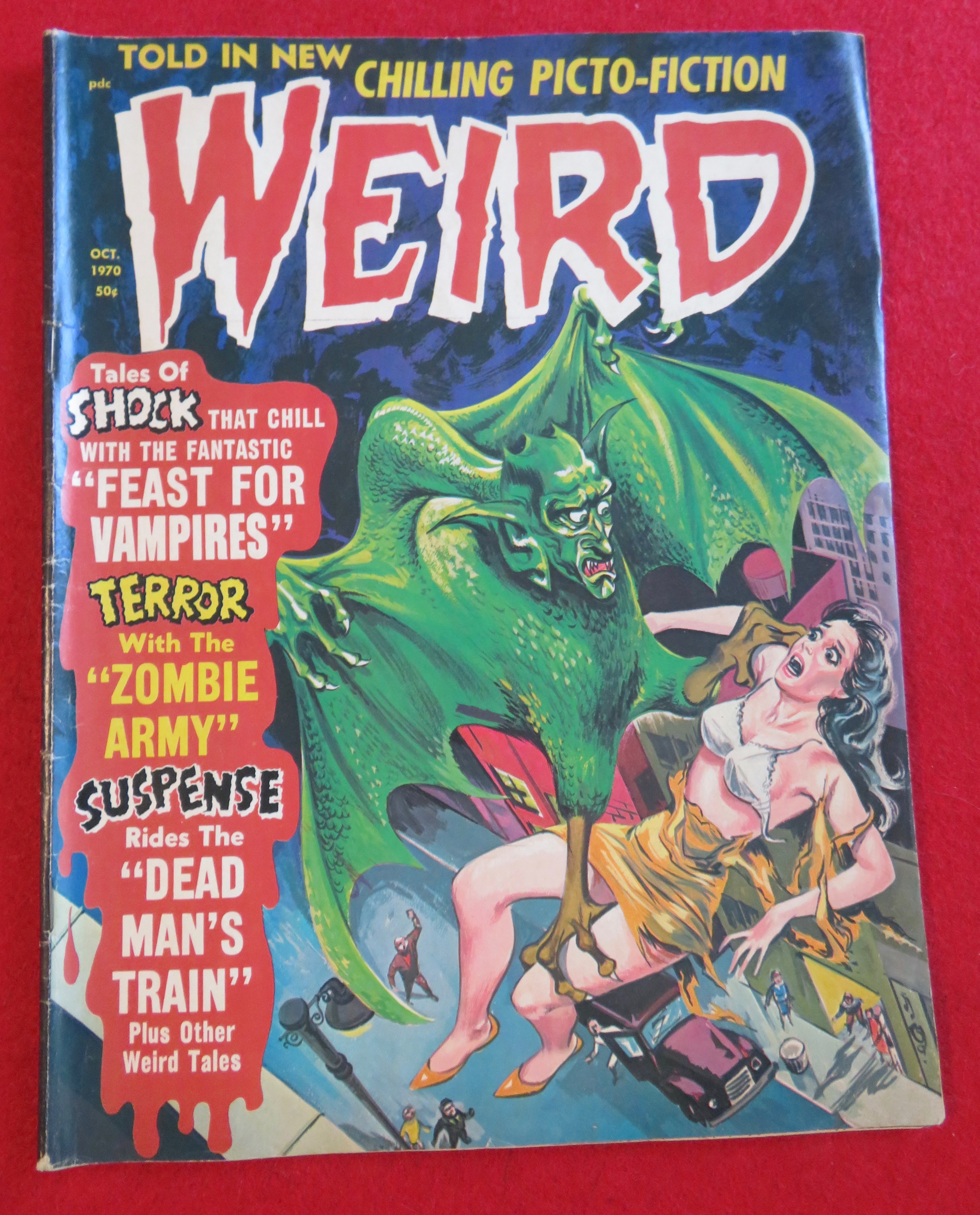 Weird Magazine October 1970 Dead Man's Train