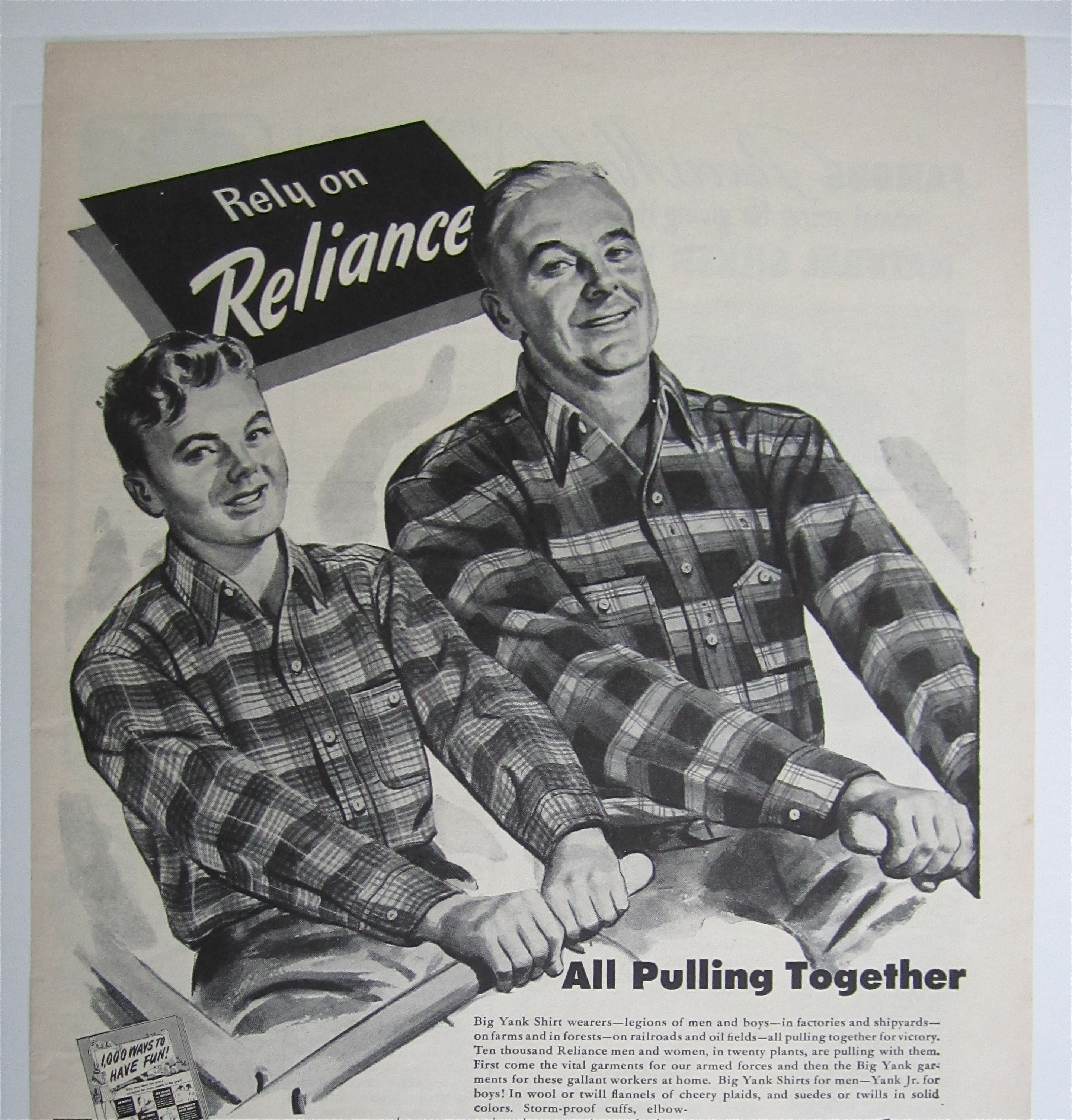 1943 Reliance Big Yank w/Fatner & Son Rowing
