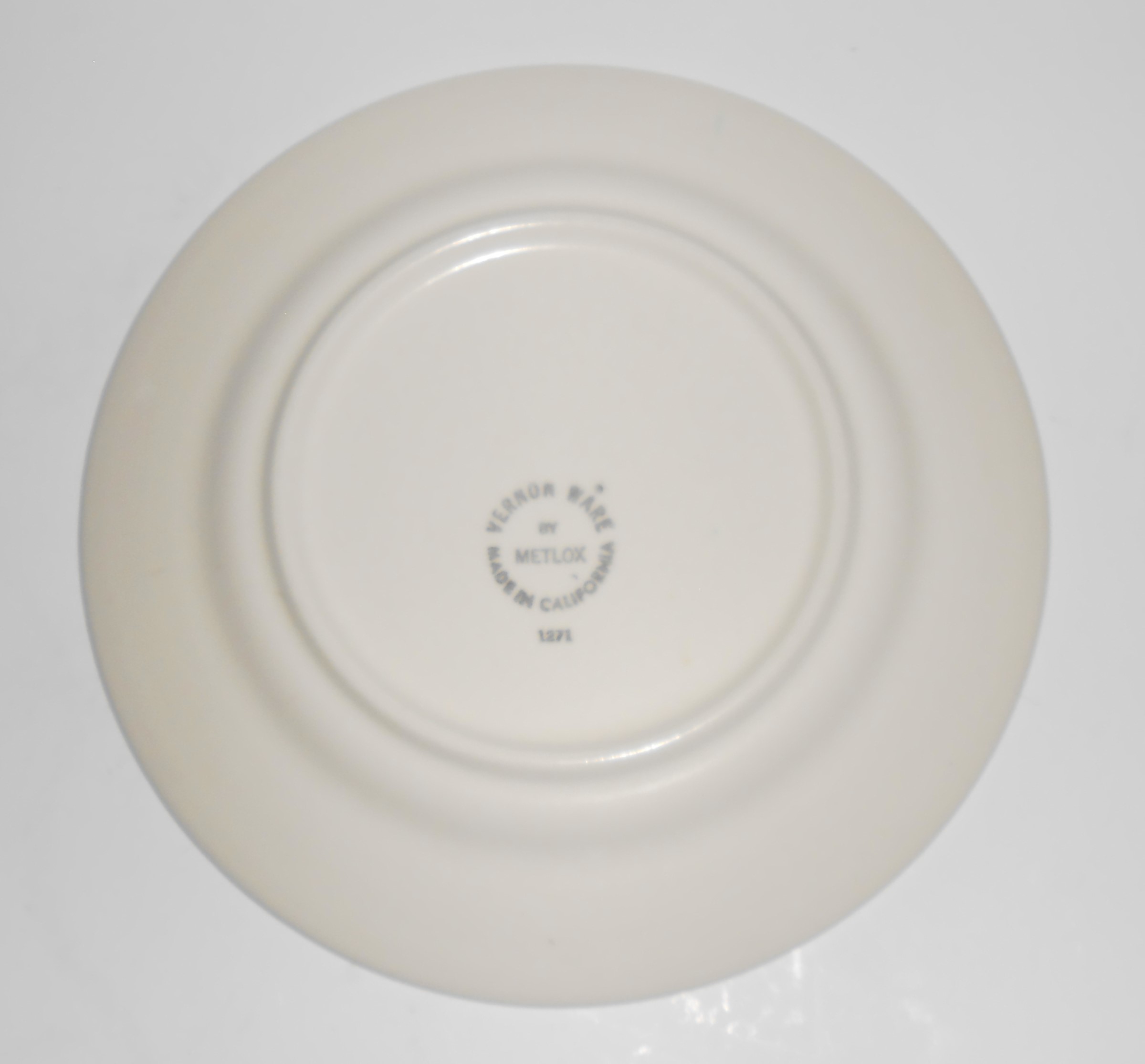 Metlox Pottery Poppy Trail Vernon Antiqua Salad Plate