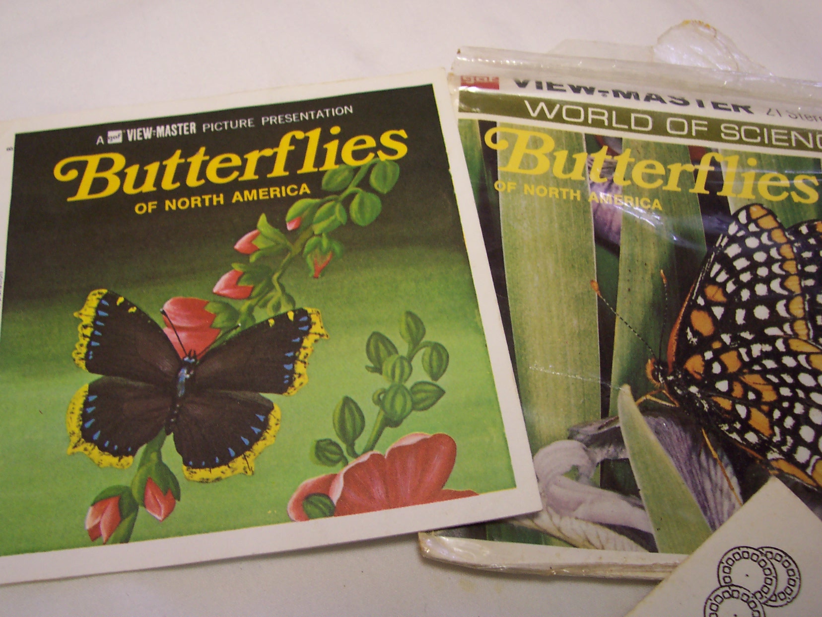 Viewmaster Reels Set Butterflies 1955