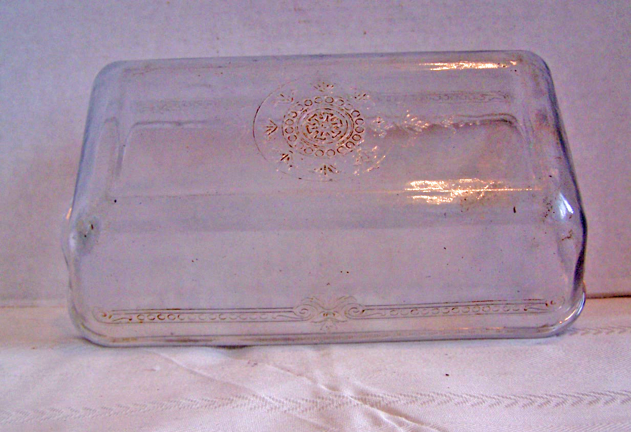 Fire King Glass Loaf Pan, Sapphire Blue