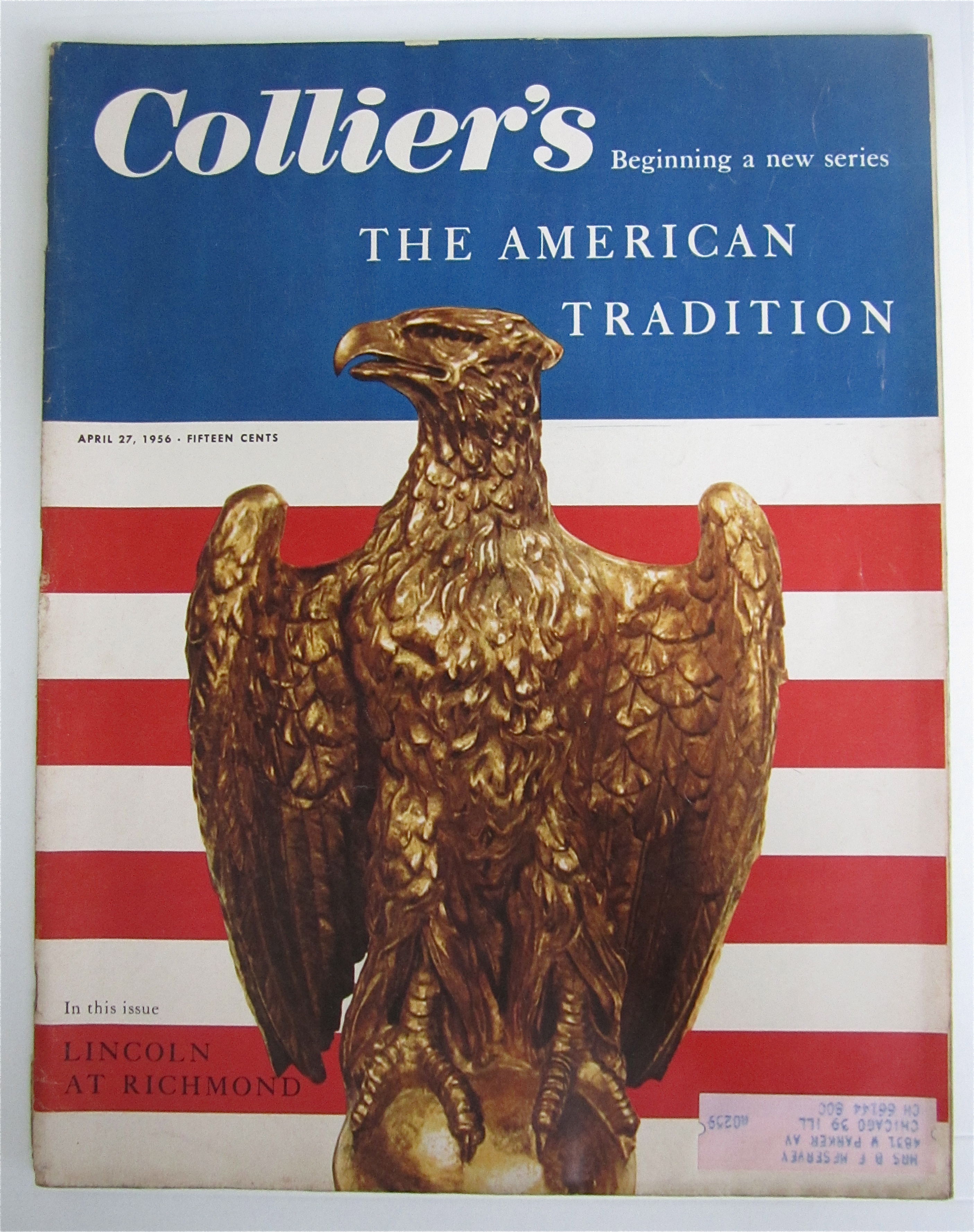 Collier's Magazine April 27, 1956 Lincoln At Richmond
