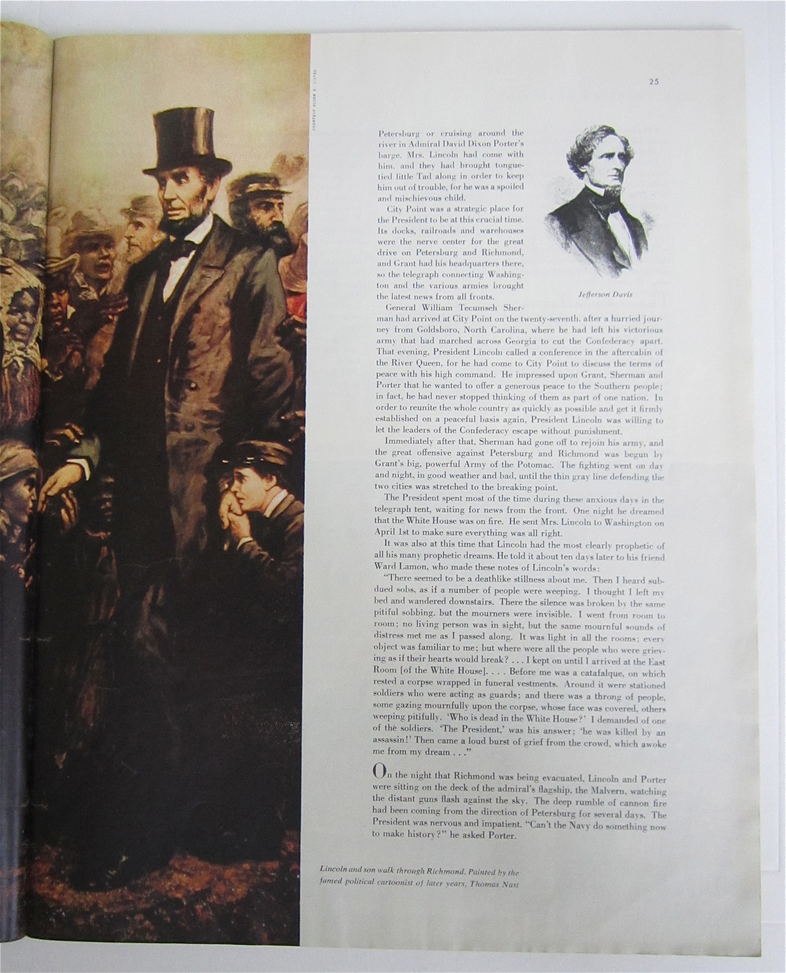 Collier's Magazine April 27, 1956 Lincoln At Richmond
