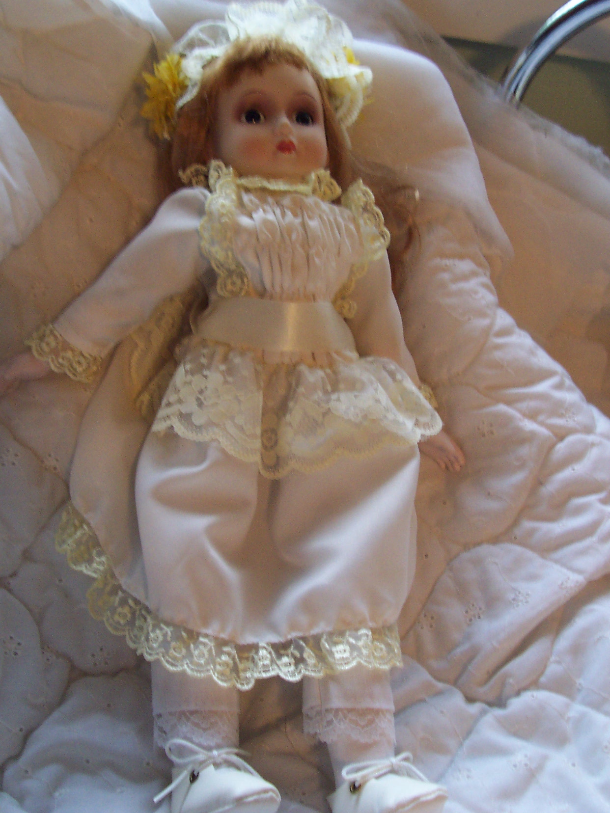 Musical Porcelain Doll 16 inch
