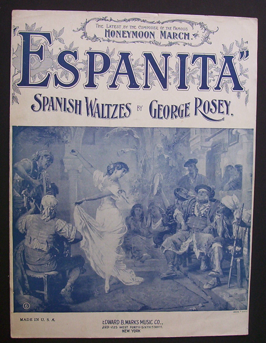 Sheet Music For 1920 Espanita