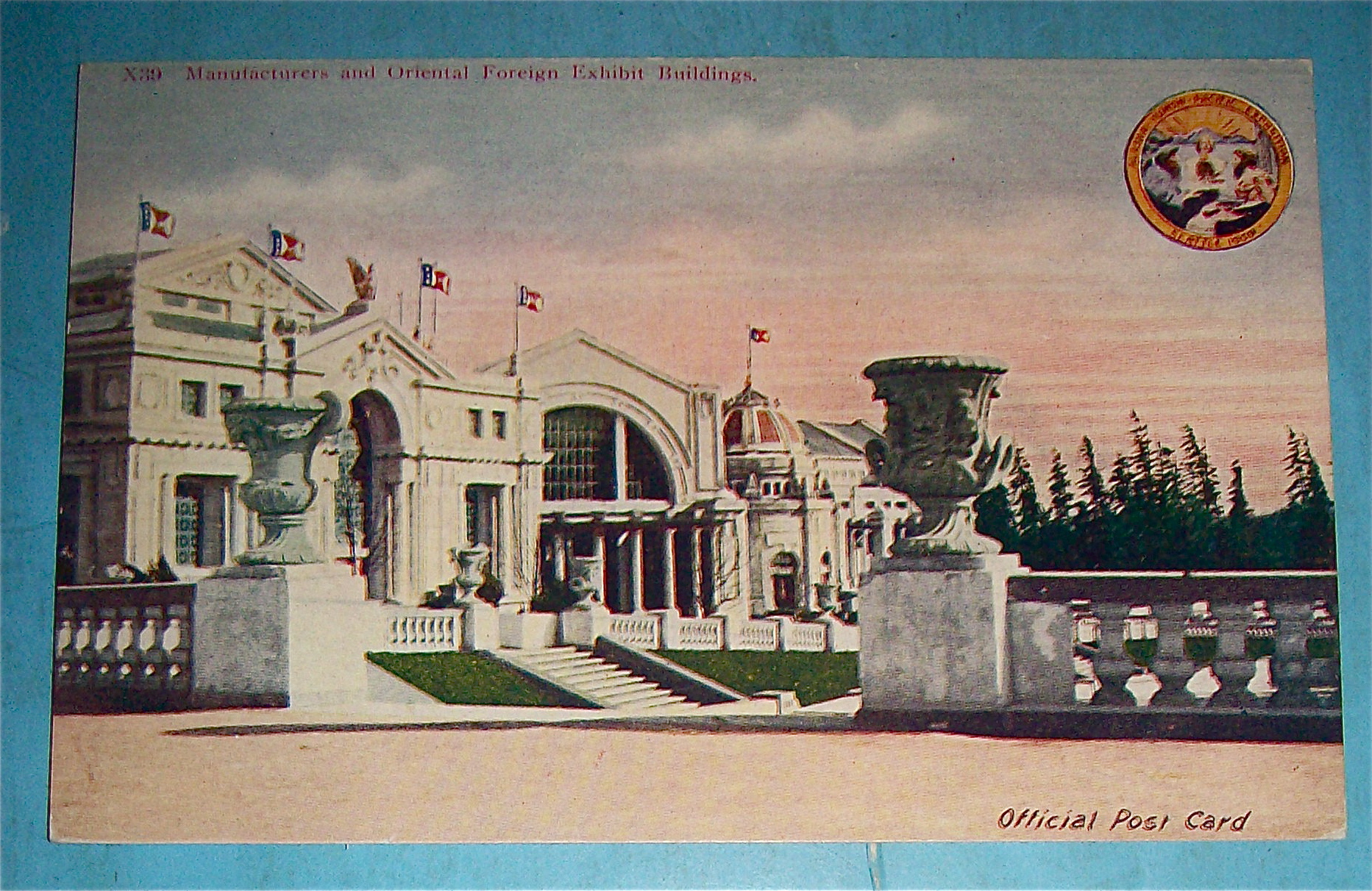 Manufacturers & Oriental Foreign Exhibit Bldg Postcard