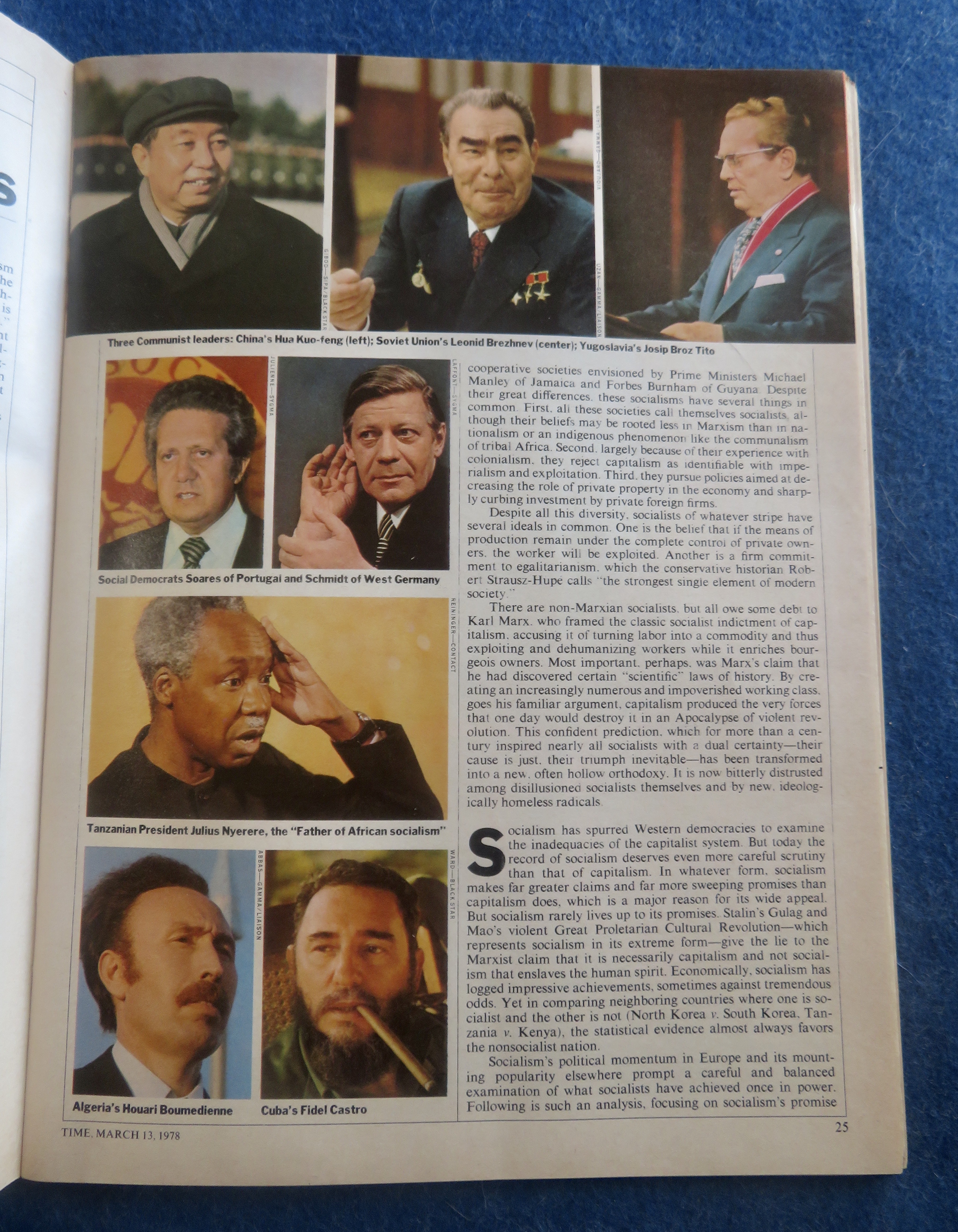 Time Magazine March 13, 1978 Socialism