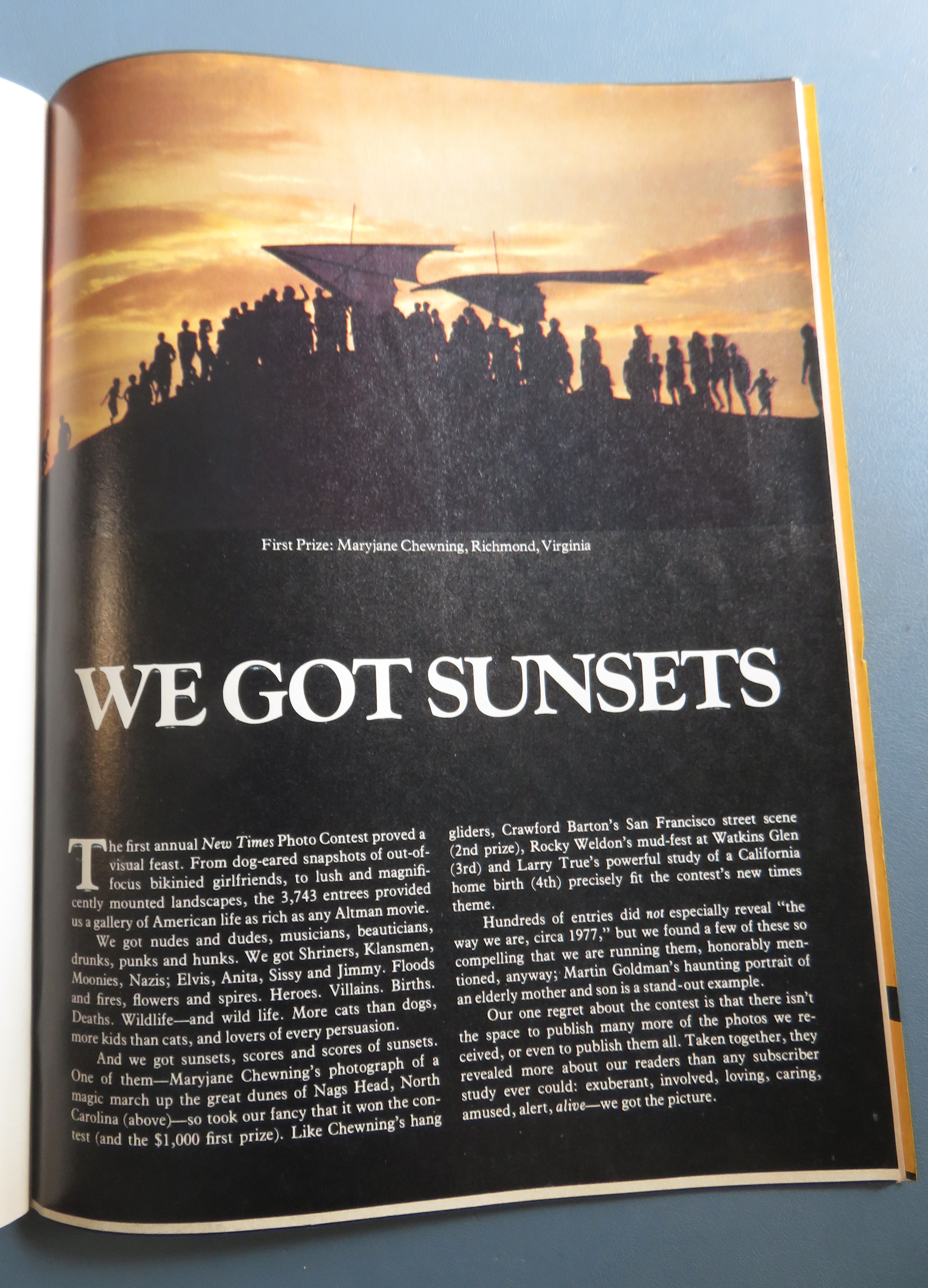 New Times Magazine December 9, 1977 Frank Johnson