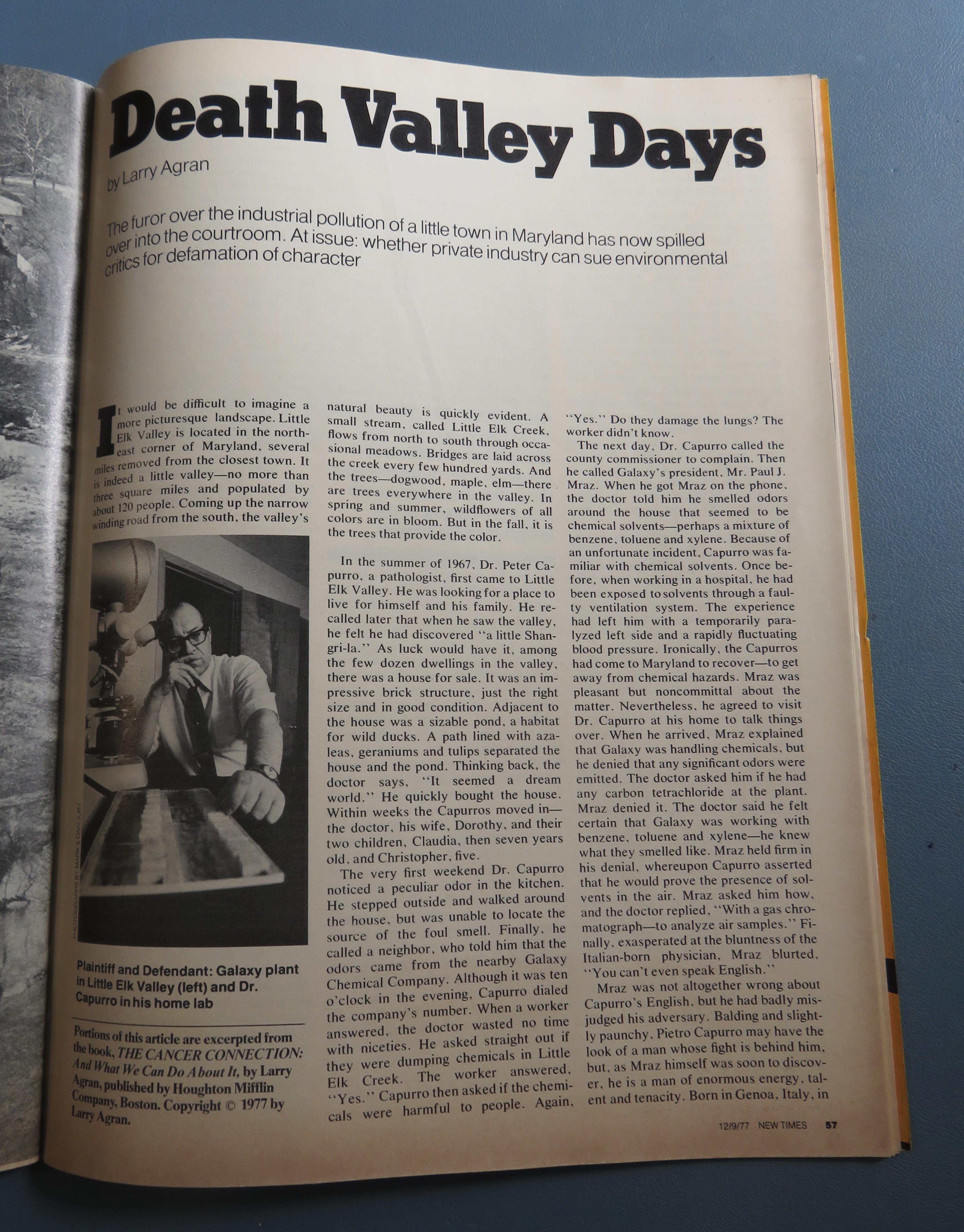 New Times Magazine December 9, 1977 Frank Johnson