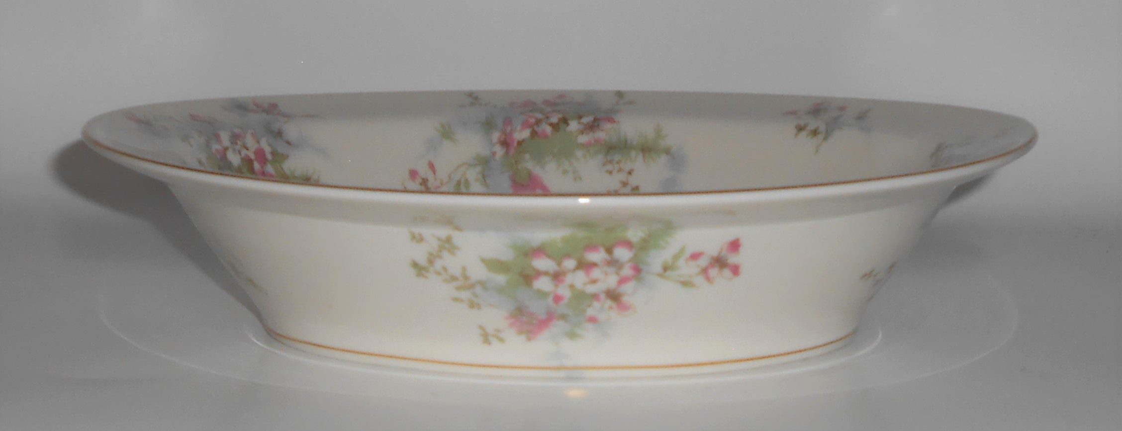 Theodore Haviland China Apple Blossom w/Gold Vegetable