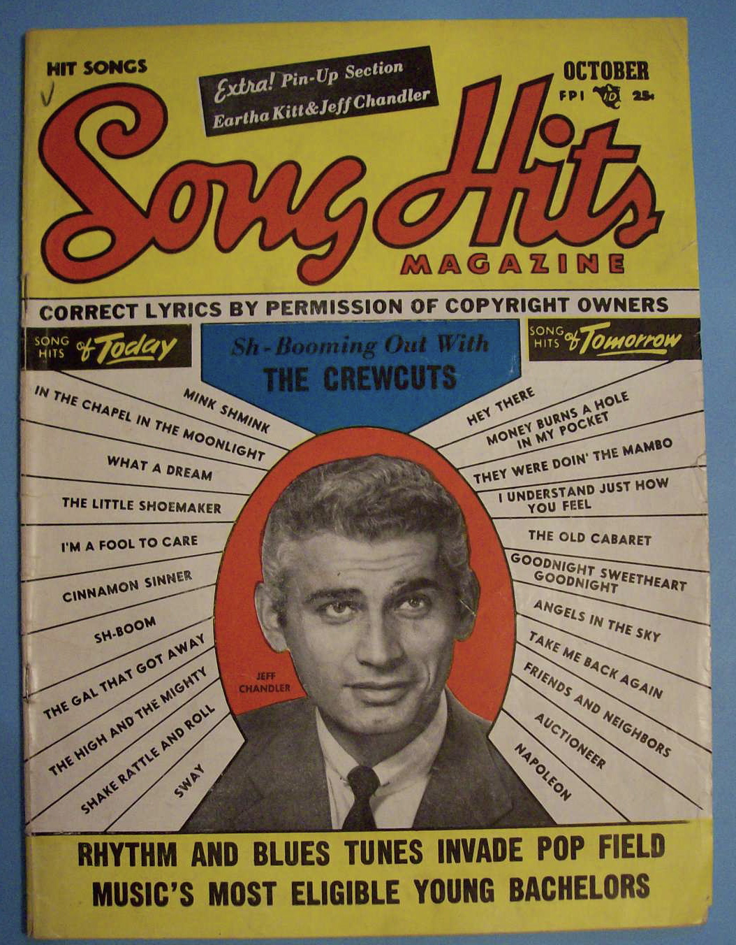 Song Hits - October 1954 - Jeff Chandler