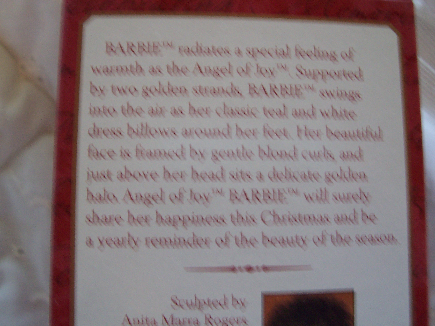 Barbie Ornament Angel of Joy 1999 Hallmark