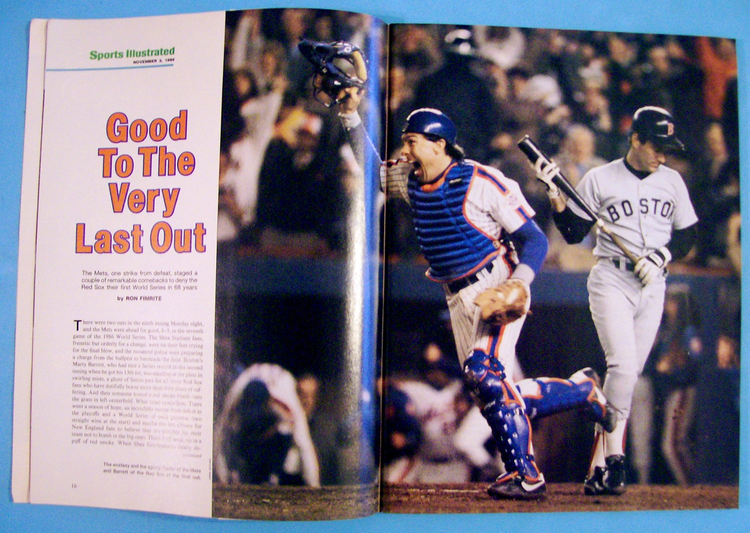 Sports  Illustrated Magazine-November 3, 1986
