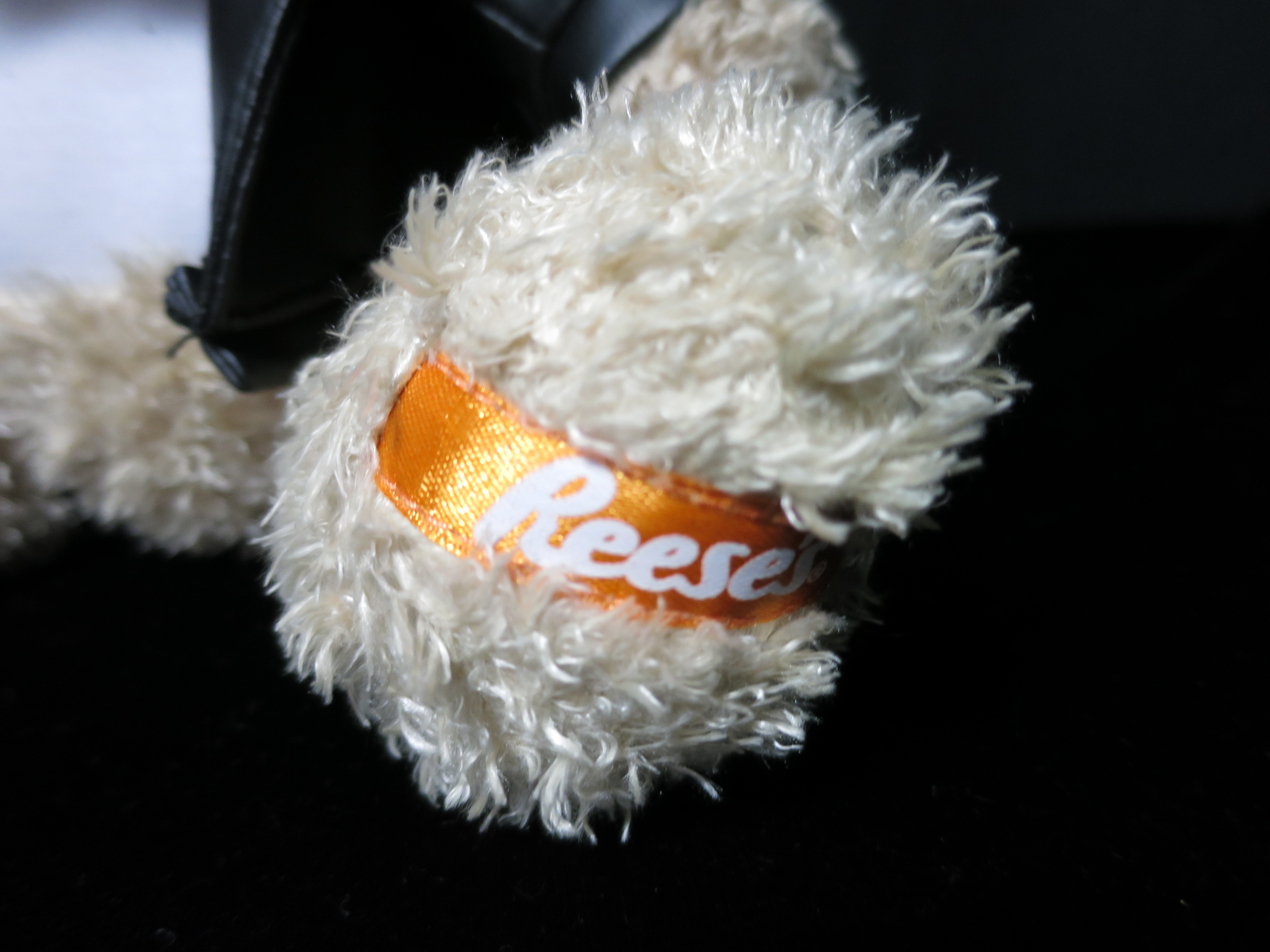 Reeses Peanut Butter Teddy Bear black coat