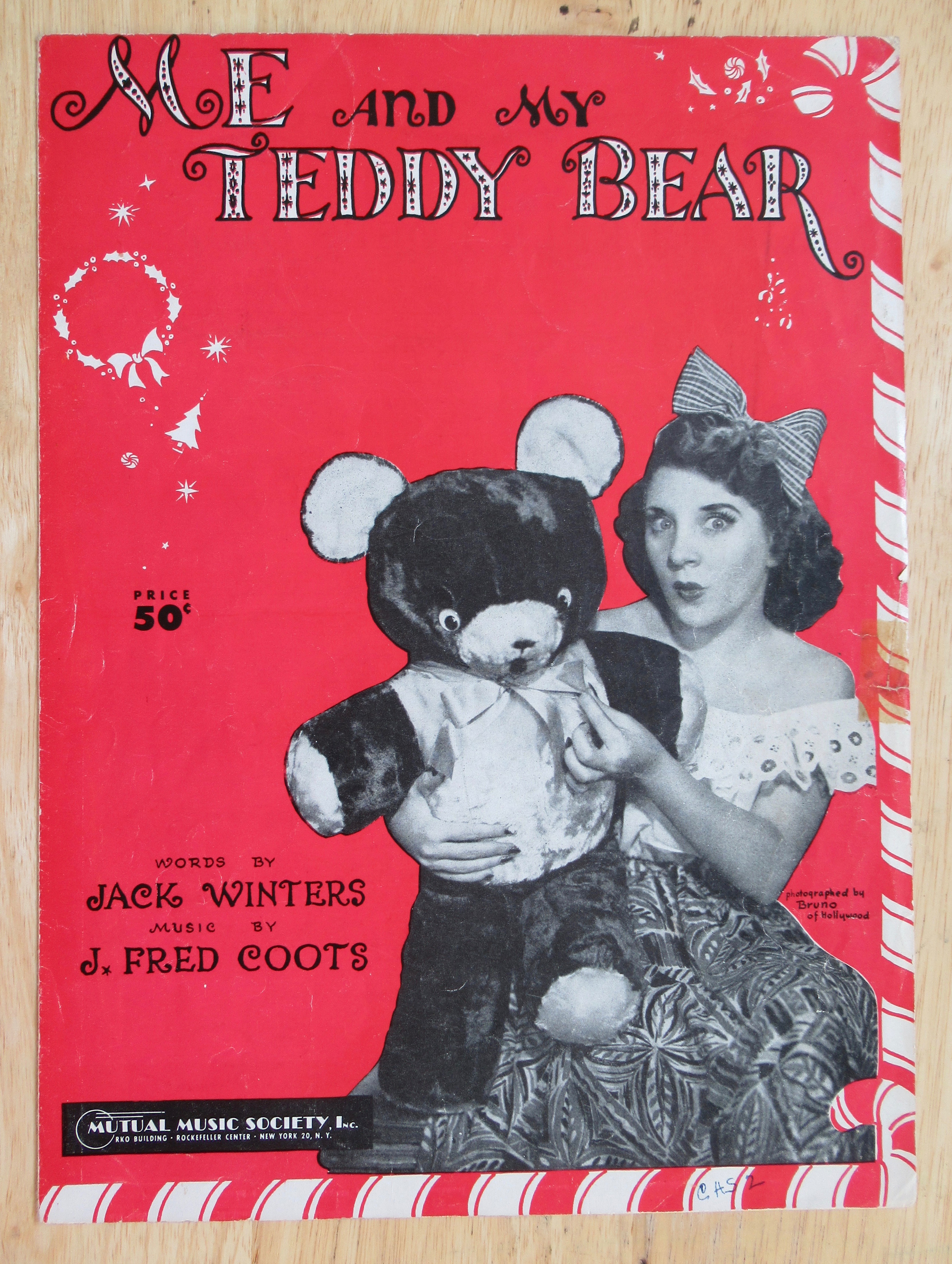 1950 Me & My Teddy Bear Sheet Music