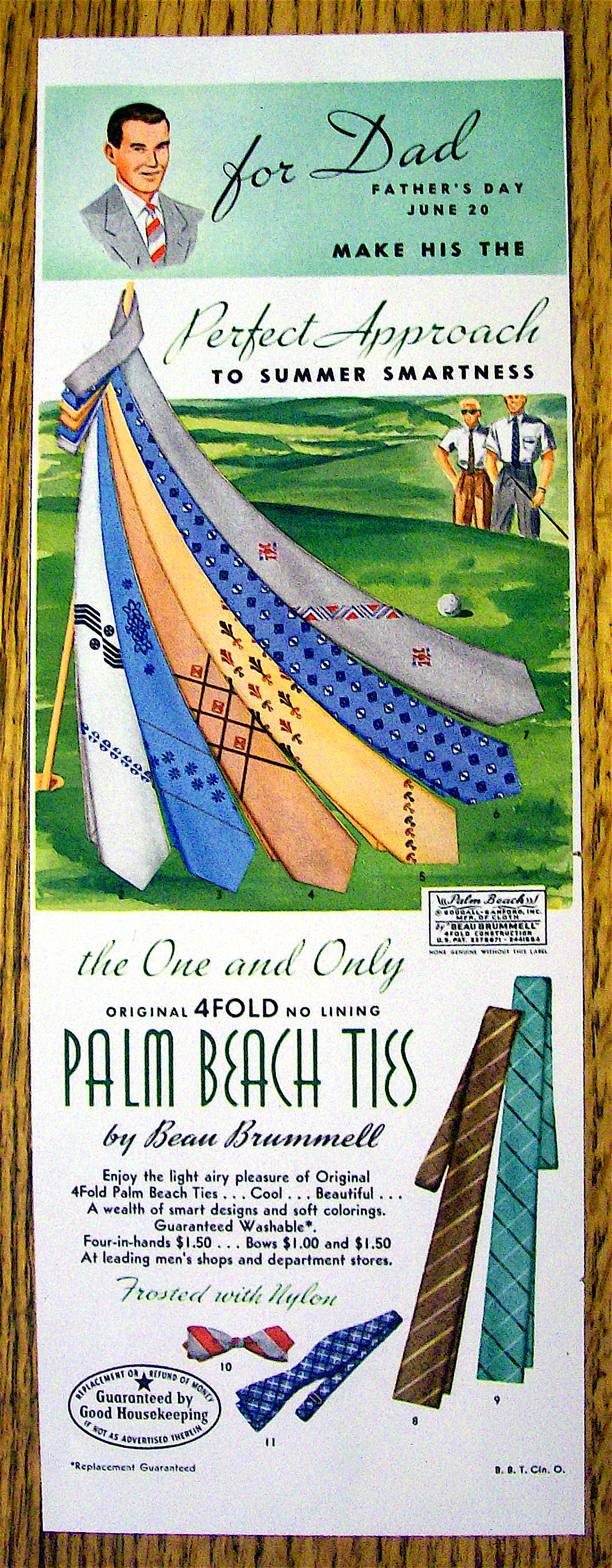 1954 Palm Beach Ties with 6 Different Ties