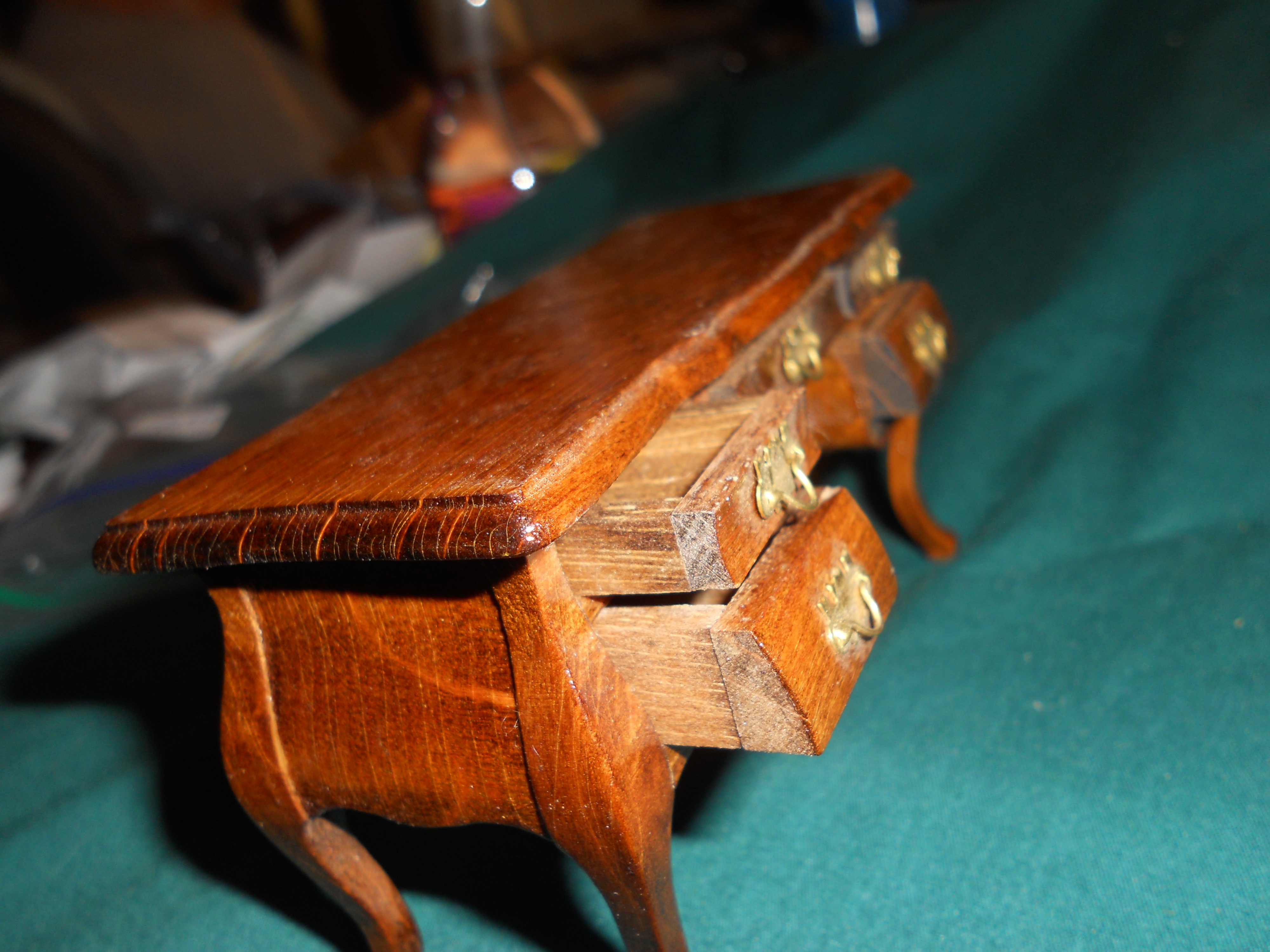 Doll House Furniture Wood Desk