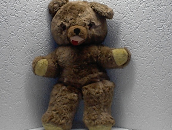 A Big Huggable Smiling 26 Inch Teddy Bear.