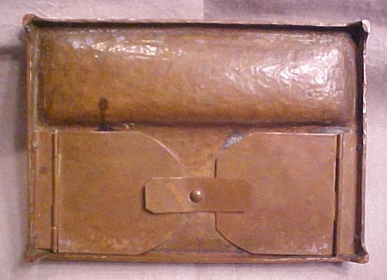 Copper Inkwell Arts and Crafts Era Dble Inkwells Boston
